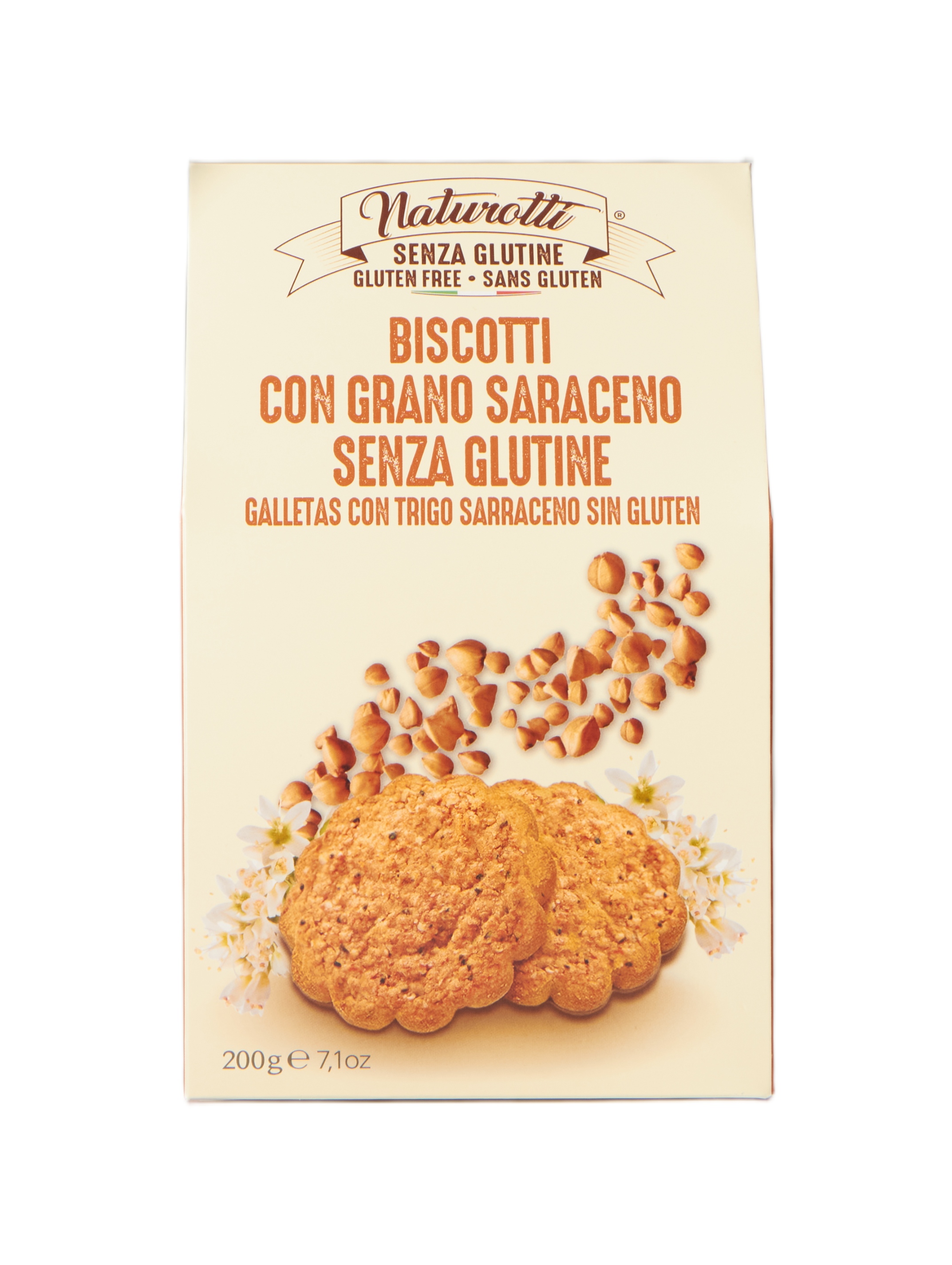Naturotti Biscotti Grano Saraceno Glutenfrei 200 g (17,95 €/kg)