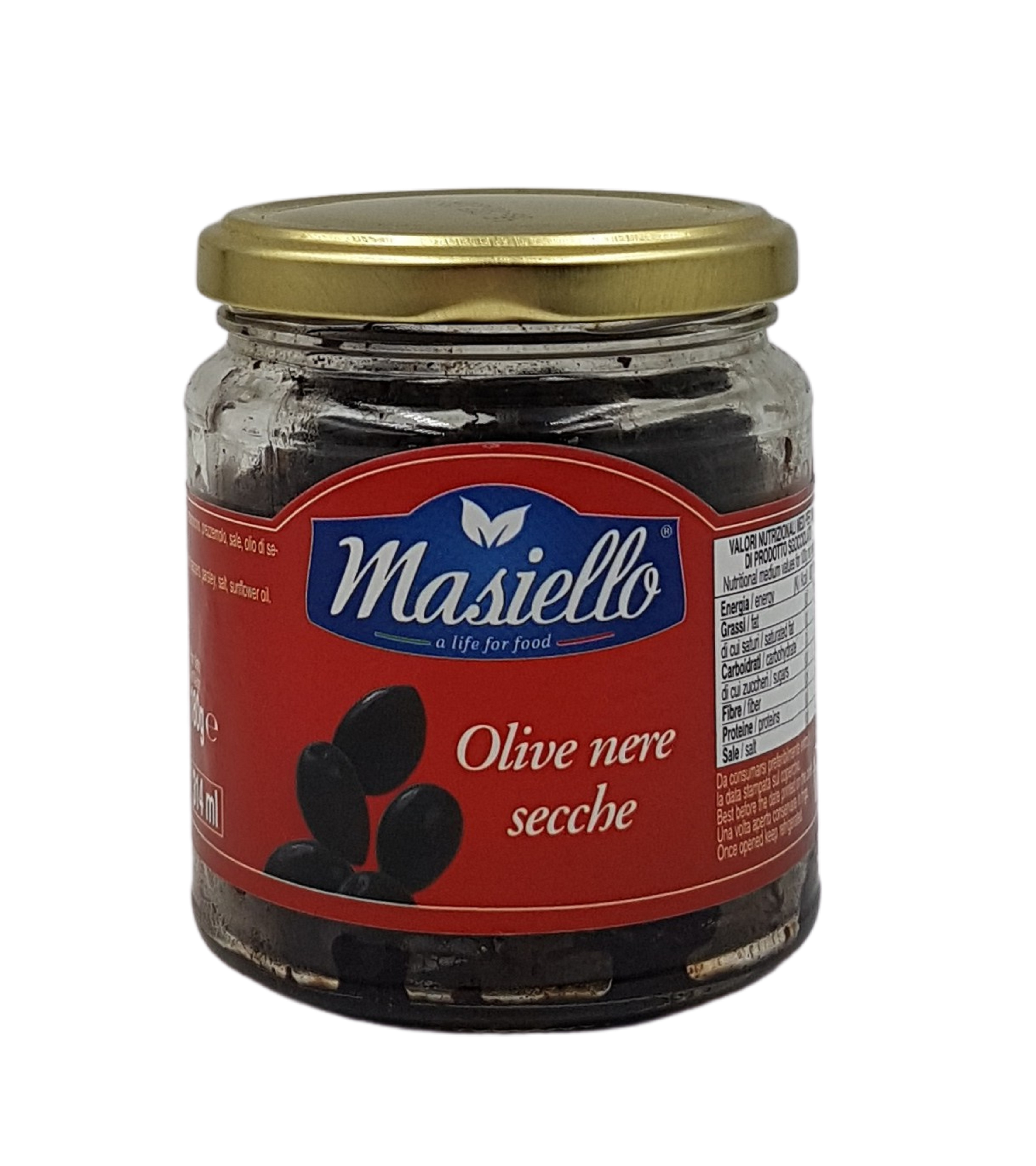 (16,61 €/kg) Masiello Olive nere secche 180 g