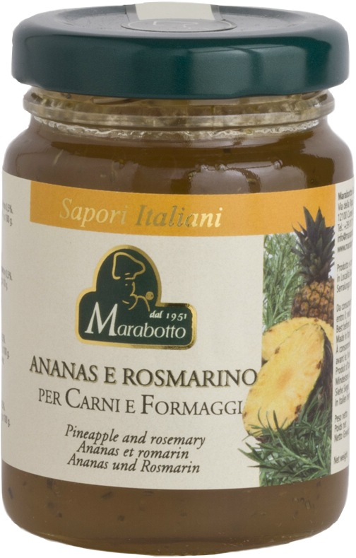 Marabotto, Confettura Ananas e Rosmarino 110 g, Saucen & Pesto, 0,11 kg