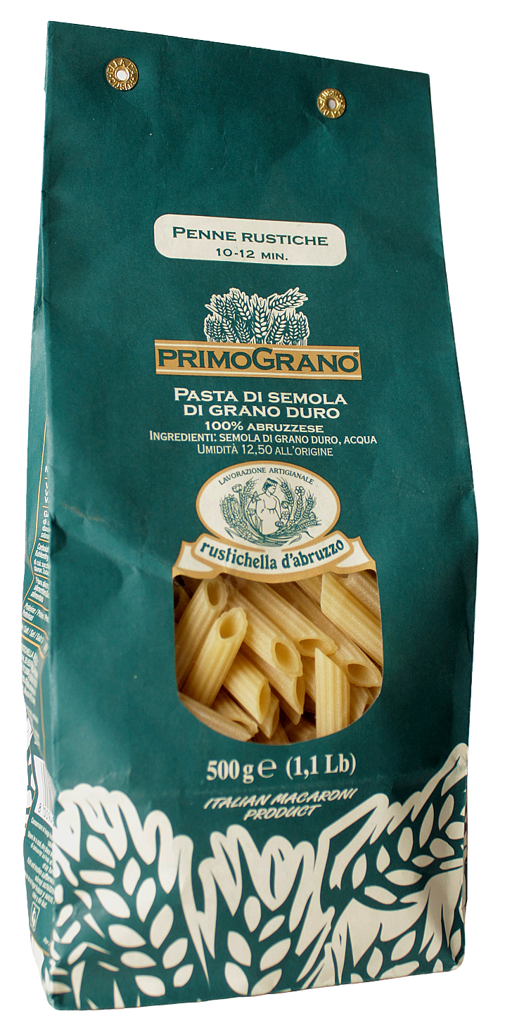 Rustichella d'Abruzzo PrimoGrano Penne Rustiche 500 g (8,98 €/kg)