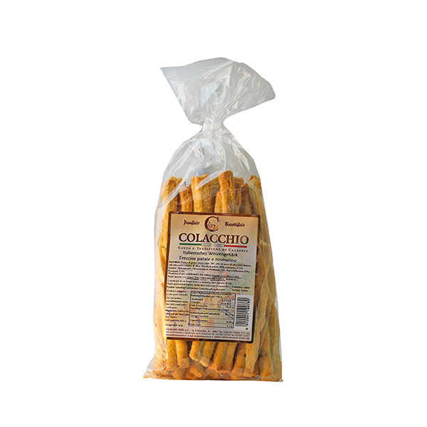 Colacchio, Treccine Patate e Rosmarino, Brot & Knabbern, 0,4 kg