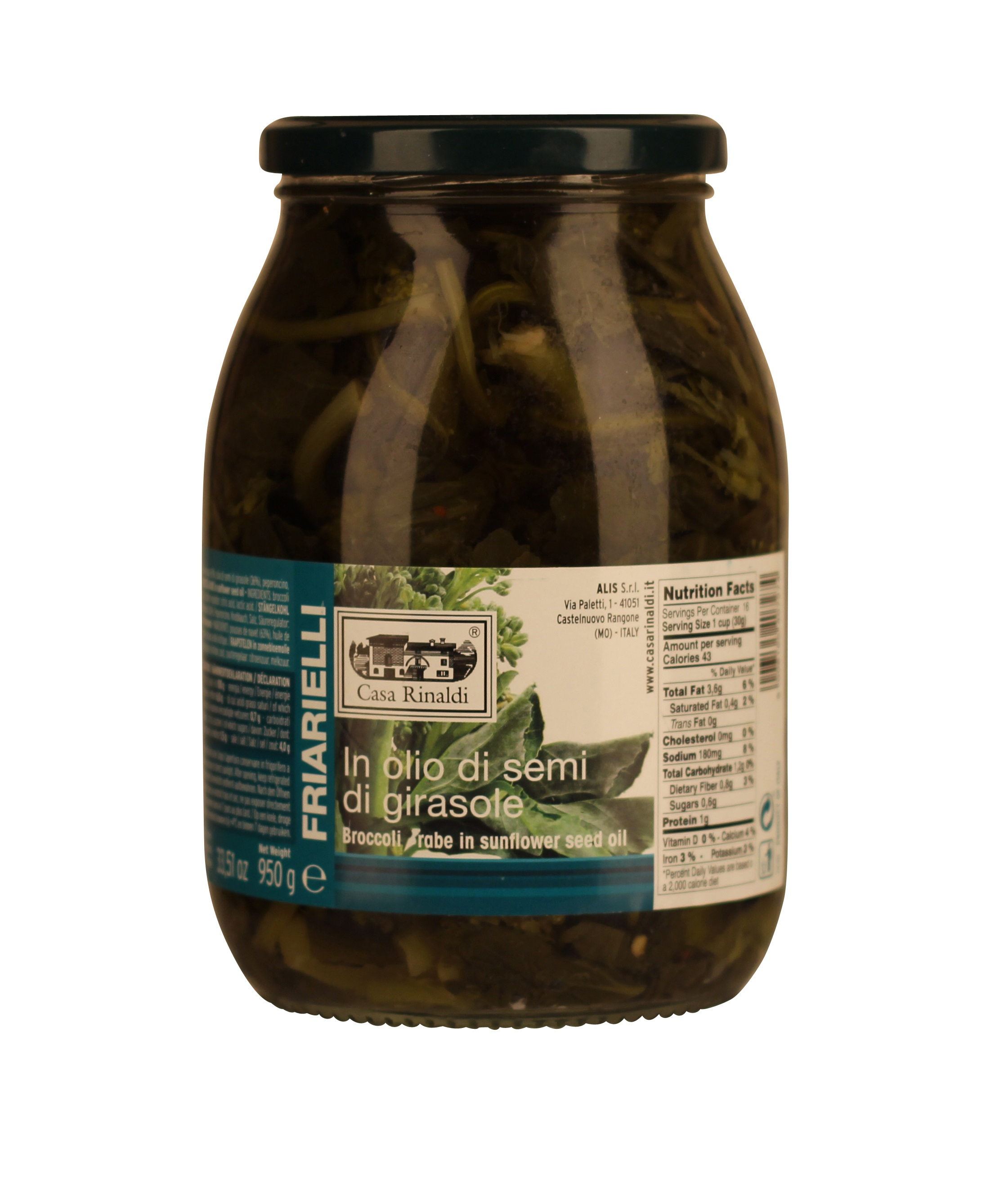 Casa Rinaldi Friarielli in Olio di Semi di Girasole (9,46 €/kg)