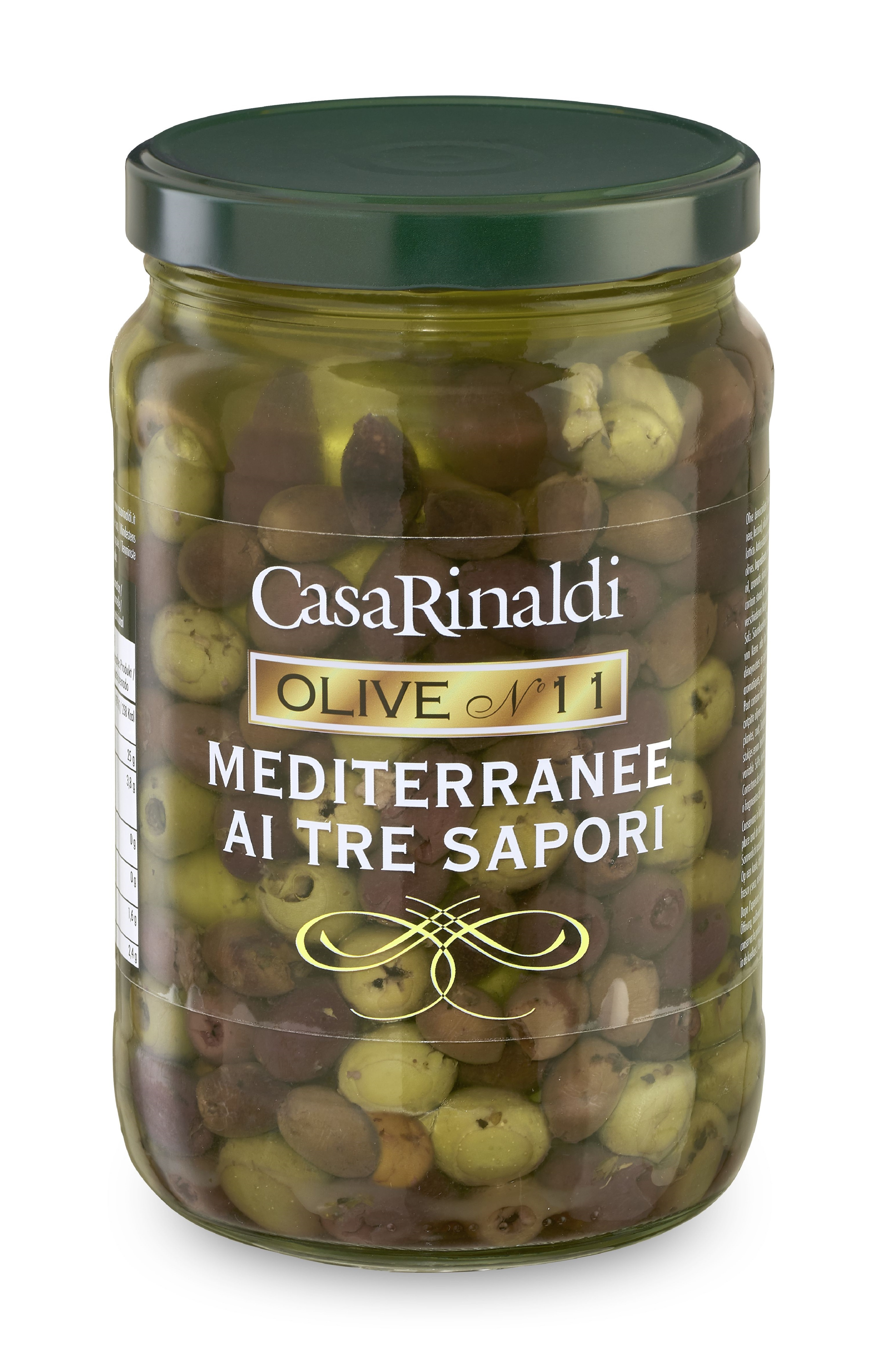 Casa Rinaldi, Olive N 11 Mediterranee ai Tre Sapori 270 g, Antipasti, 0,27 kg