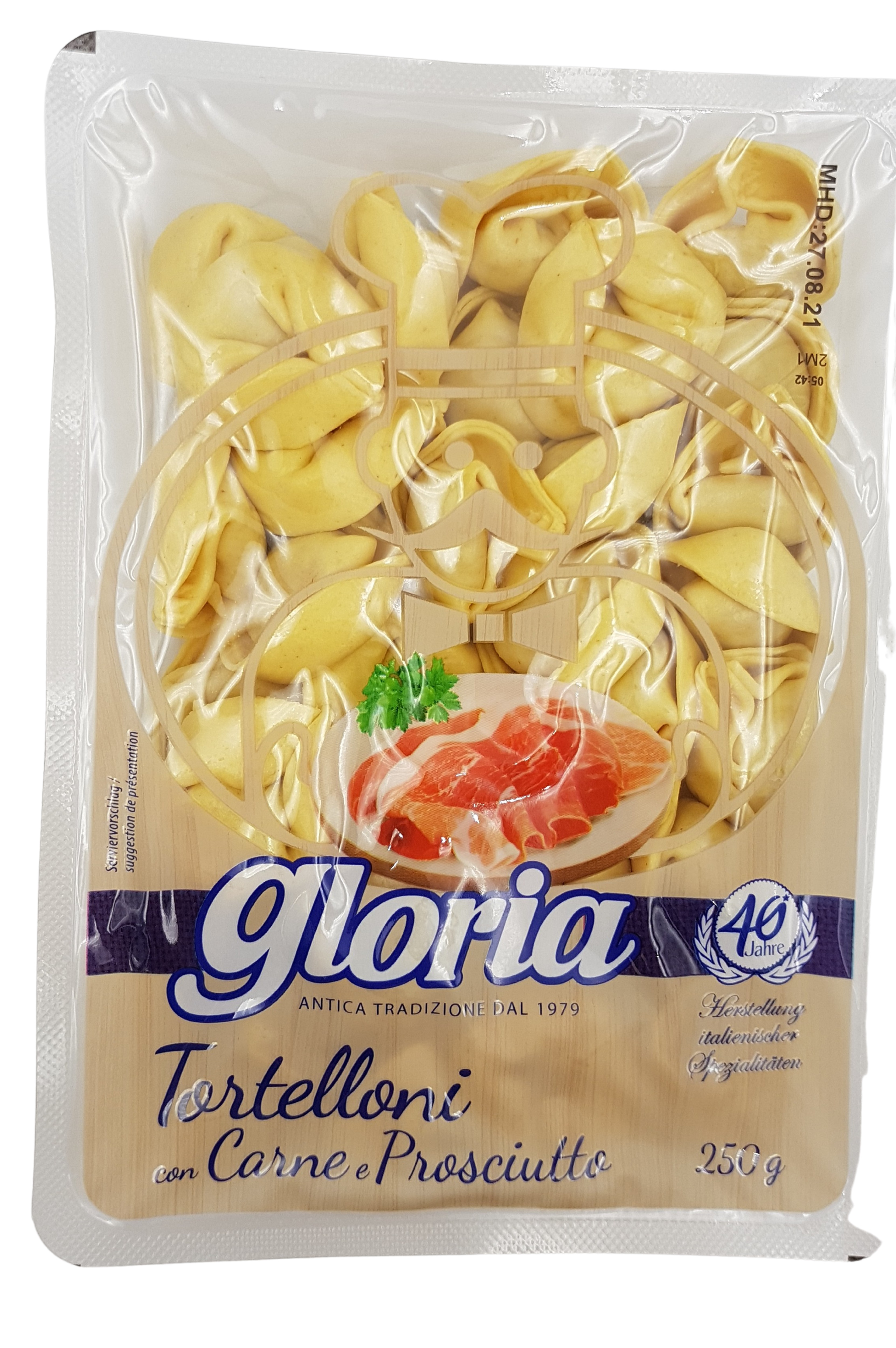 (5,96 €/kg) Gloria Tortelloni con Carne e Prosciutto 250 g