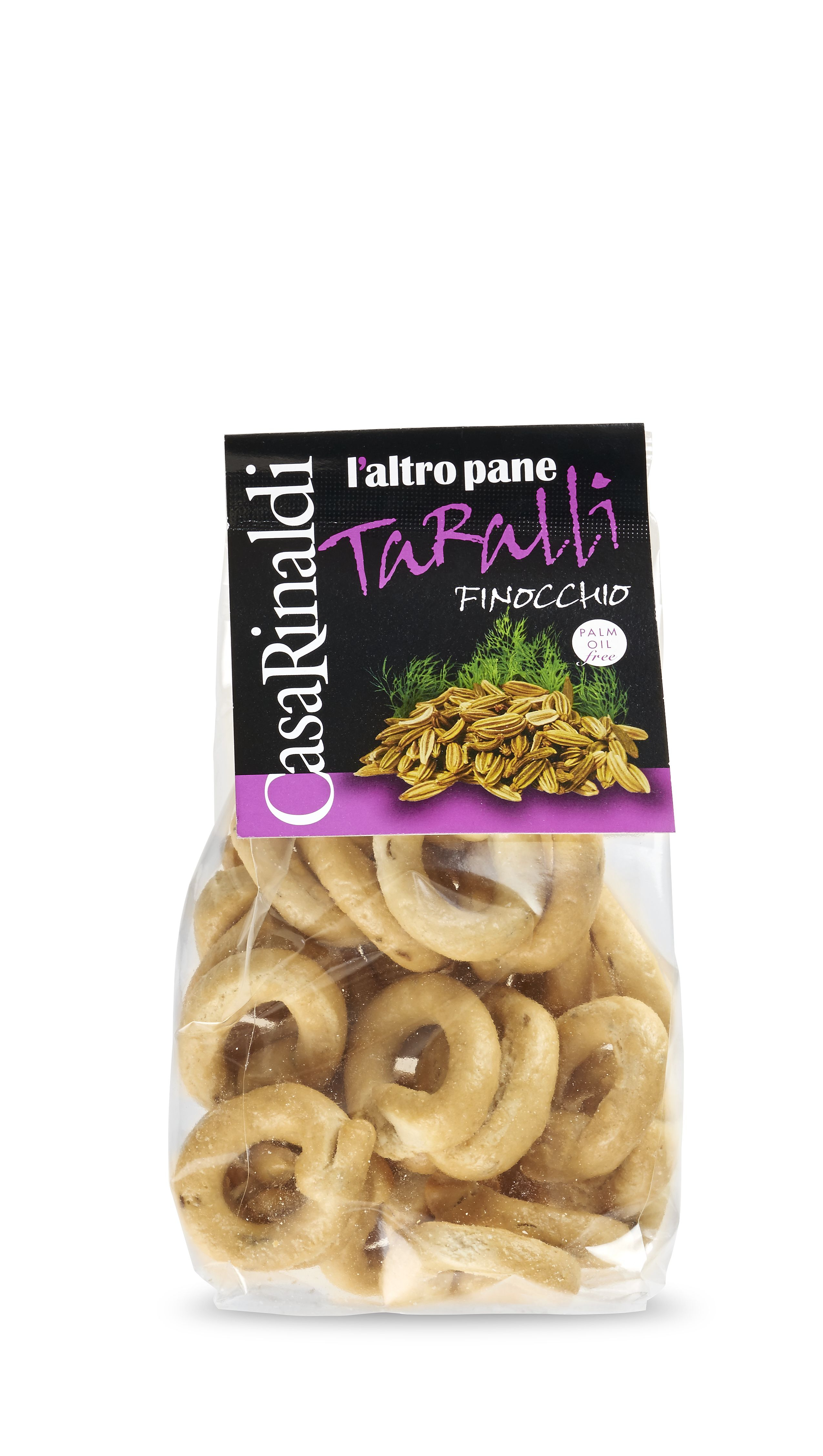 Casa Rinaldi, Taralli Finocchio 200 g, Brot & Knabbern, 0,2 kg