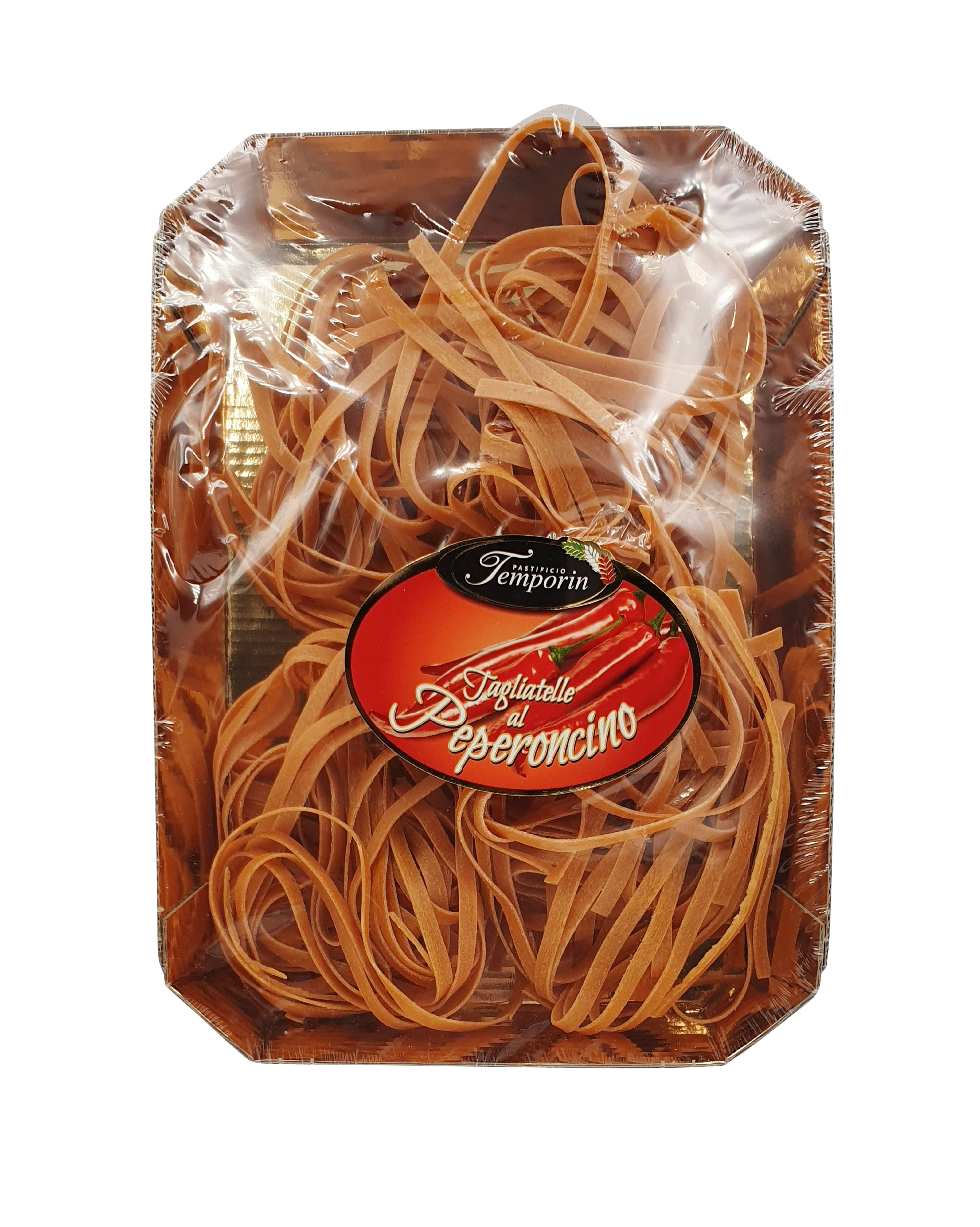 Pastificio Temporin,  Le Terre del Sole Tagliatelle al Peperoncino, Pasta, 0,25 kg
