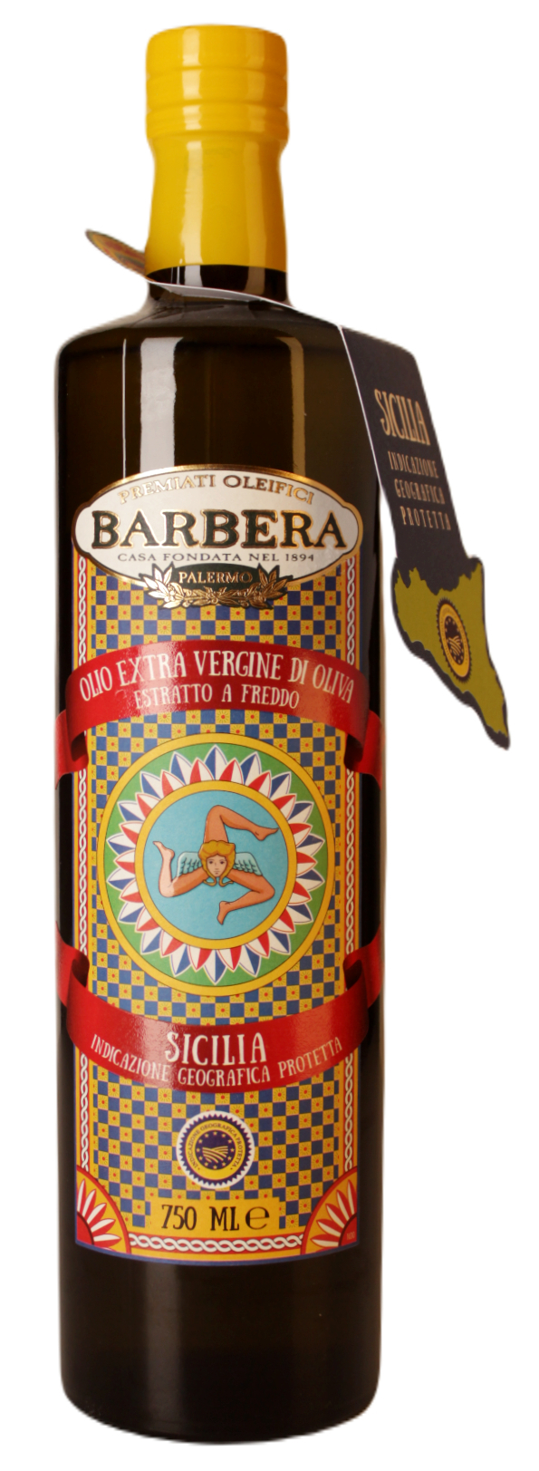 Premiati Oleifici Barbera, Olio Extra Vergine di Oliva Sicilia IGP 750 ml, Olivenöl, 0,75 l