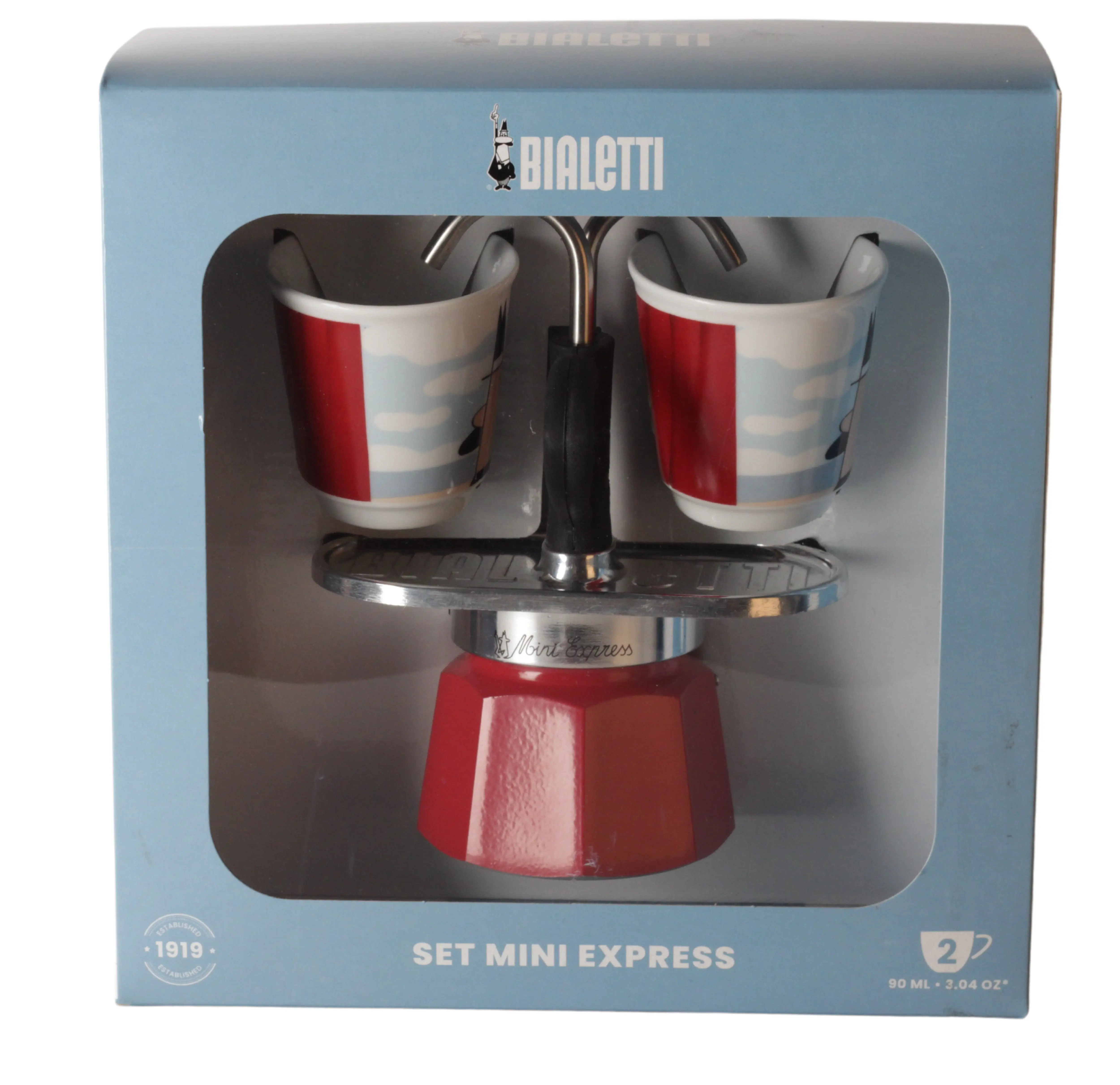 Set Mini Express Espressokocher 2 Tassen Set Mini Express Espressokocher 2 Tassen
