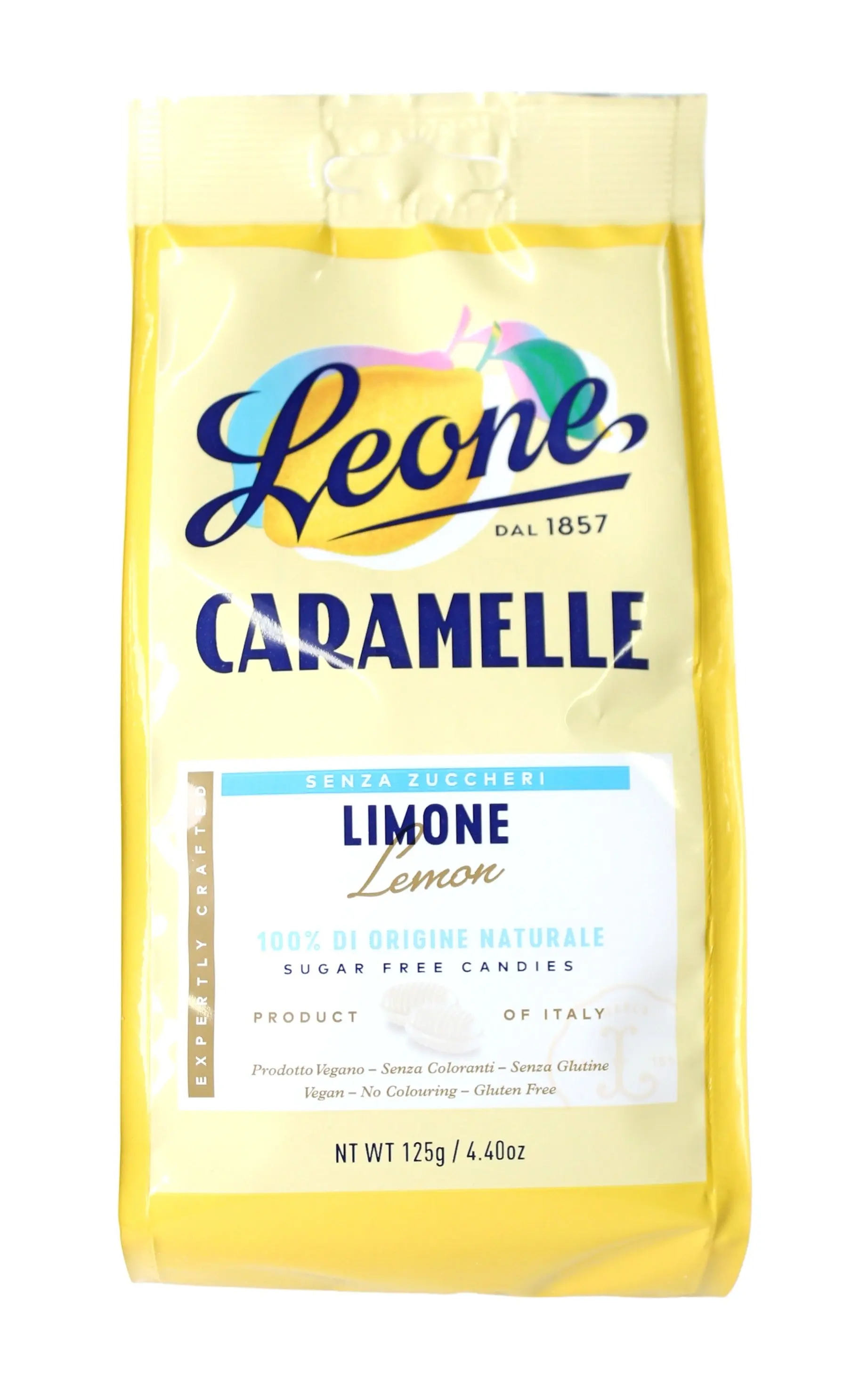 Caramelle Senza Zuccheri Limone 125 g Caramelle Senza Zuccheri Limone 125 g