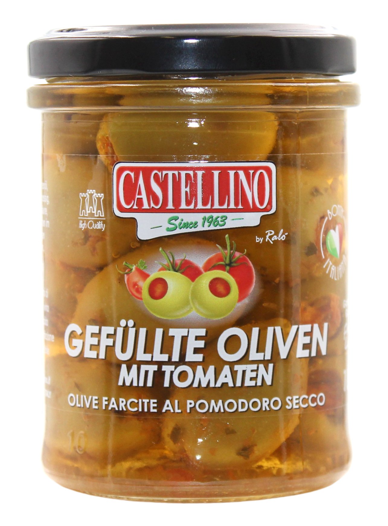 Castellino, Olive ripiene al pomodoro, Antipasti, 0,18 kg