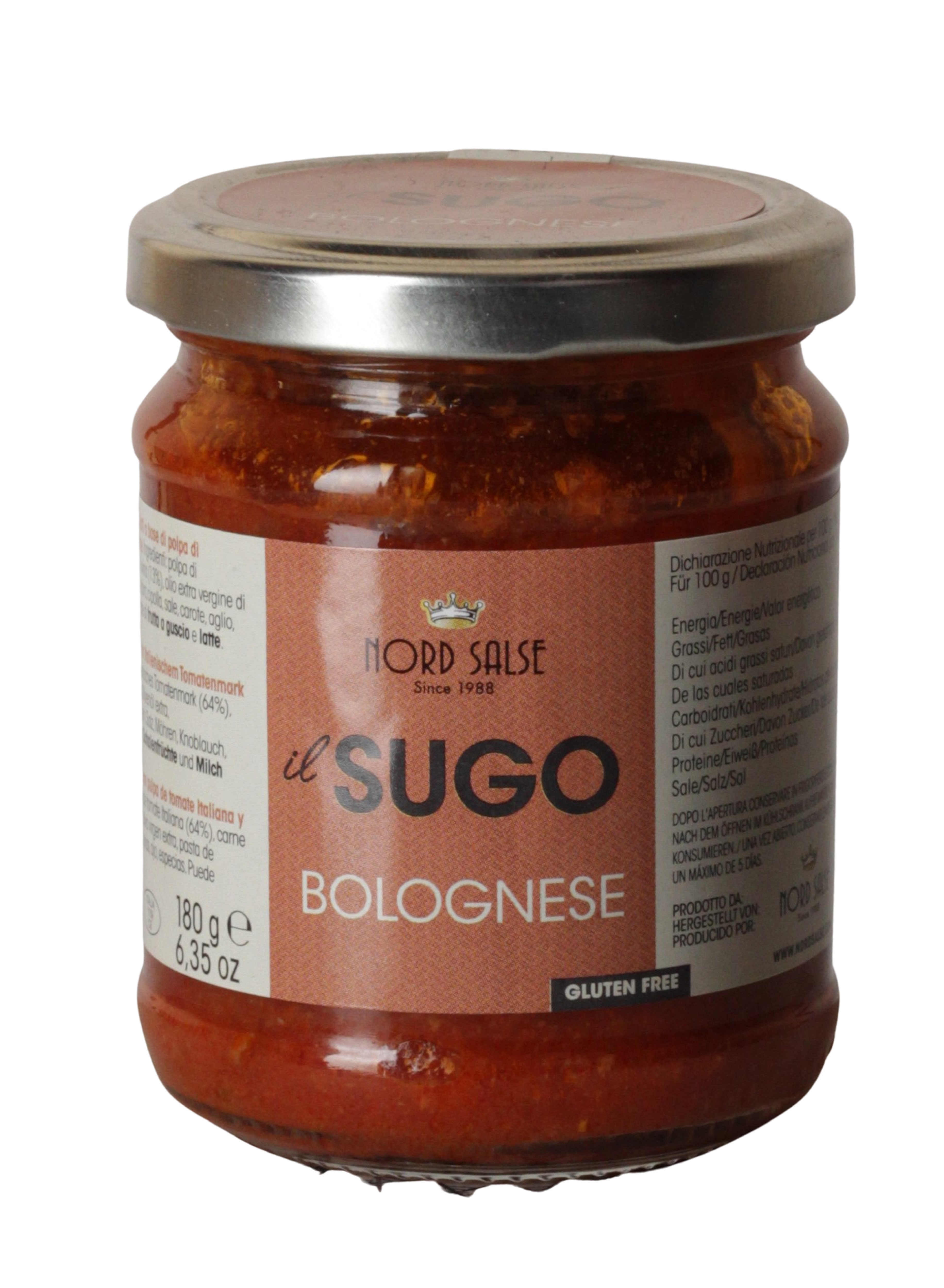 (11,06 €/kg) Nord Salse Sugo Bolognese 180g