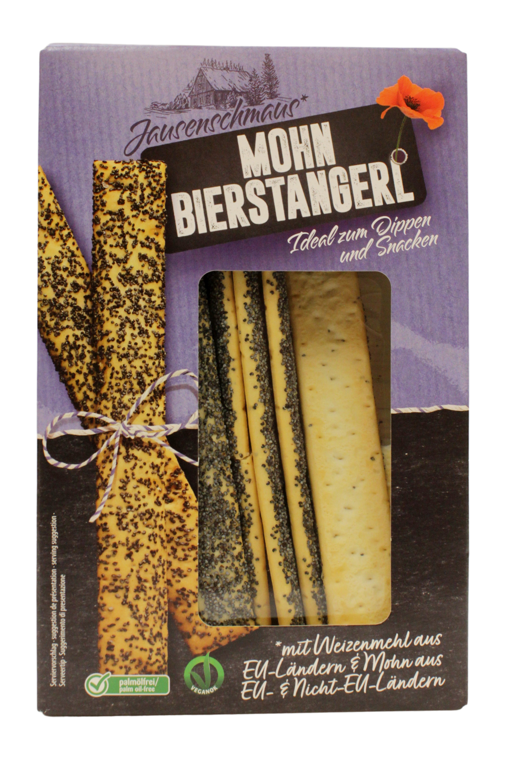 Nawarra, Bierstangerl Mohn 100 g, Brot & Knabbern, 0,1 kg