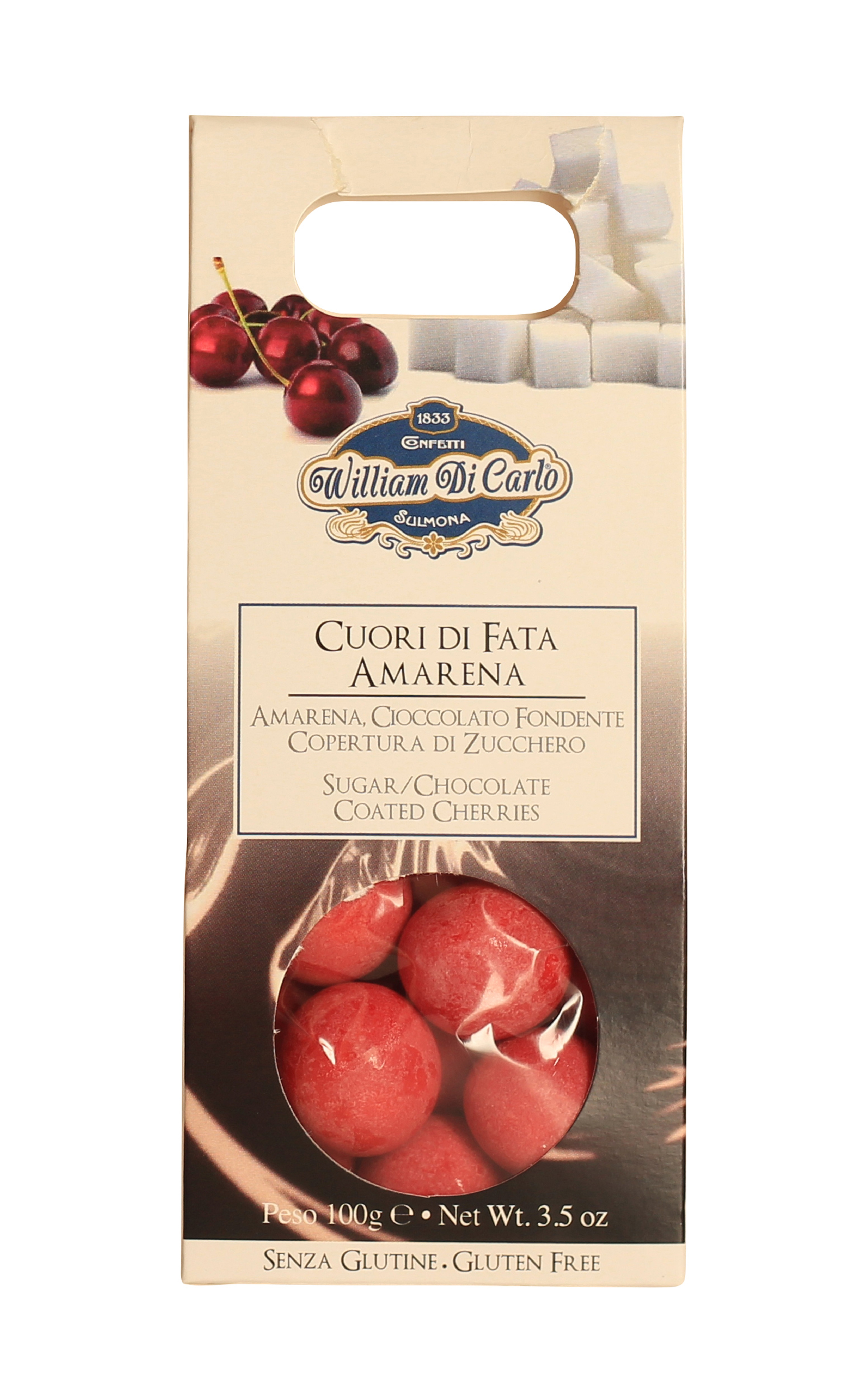 William di Carlo, Cuori di Fata Amarena 100g, Süßwaren, 0,1 kg