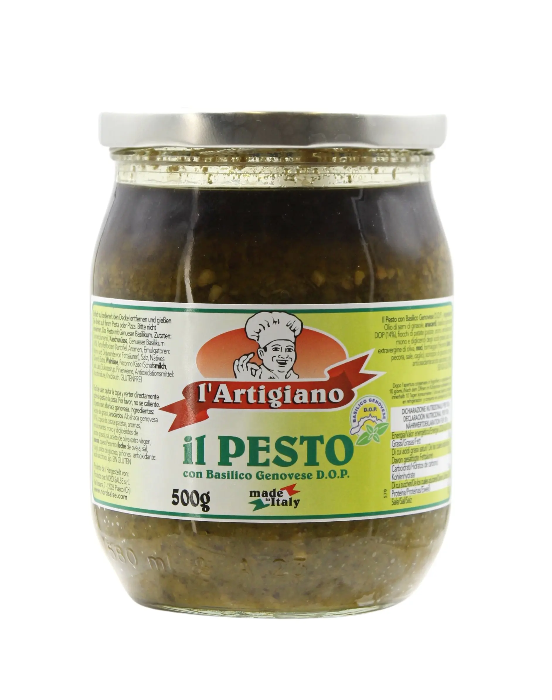 Il Pesto con Basilico Genovese DOP 500 g Il Pesto con Basilico Genovese DOP 500 g