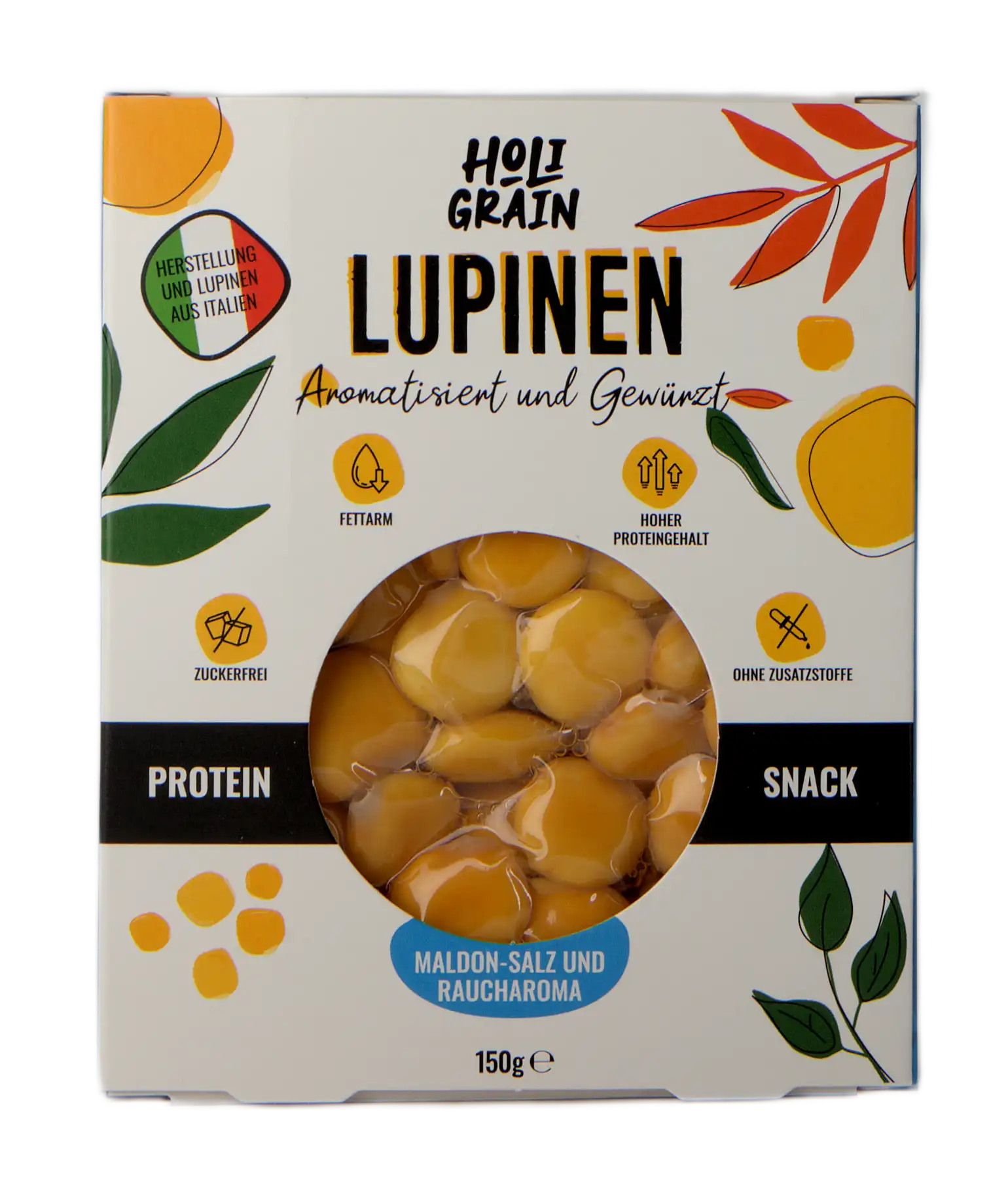 Lupinen Snack Maldon-Salz und Raucharoma 150g