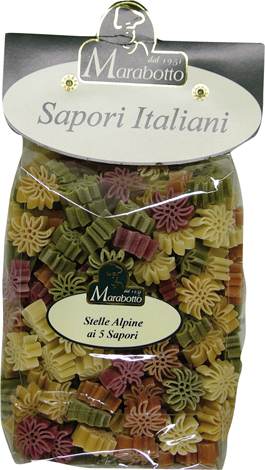 Marabotto, Stelle Alpine ai 5 Sapori, Pasta, 0,5 kg