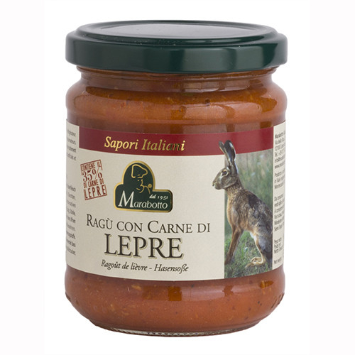 Marabotto, Ragù con Carne di Lepre 180 g, Saucen & Pesto, 0,18 kg