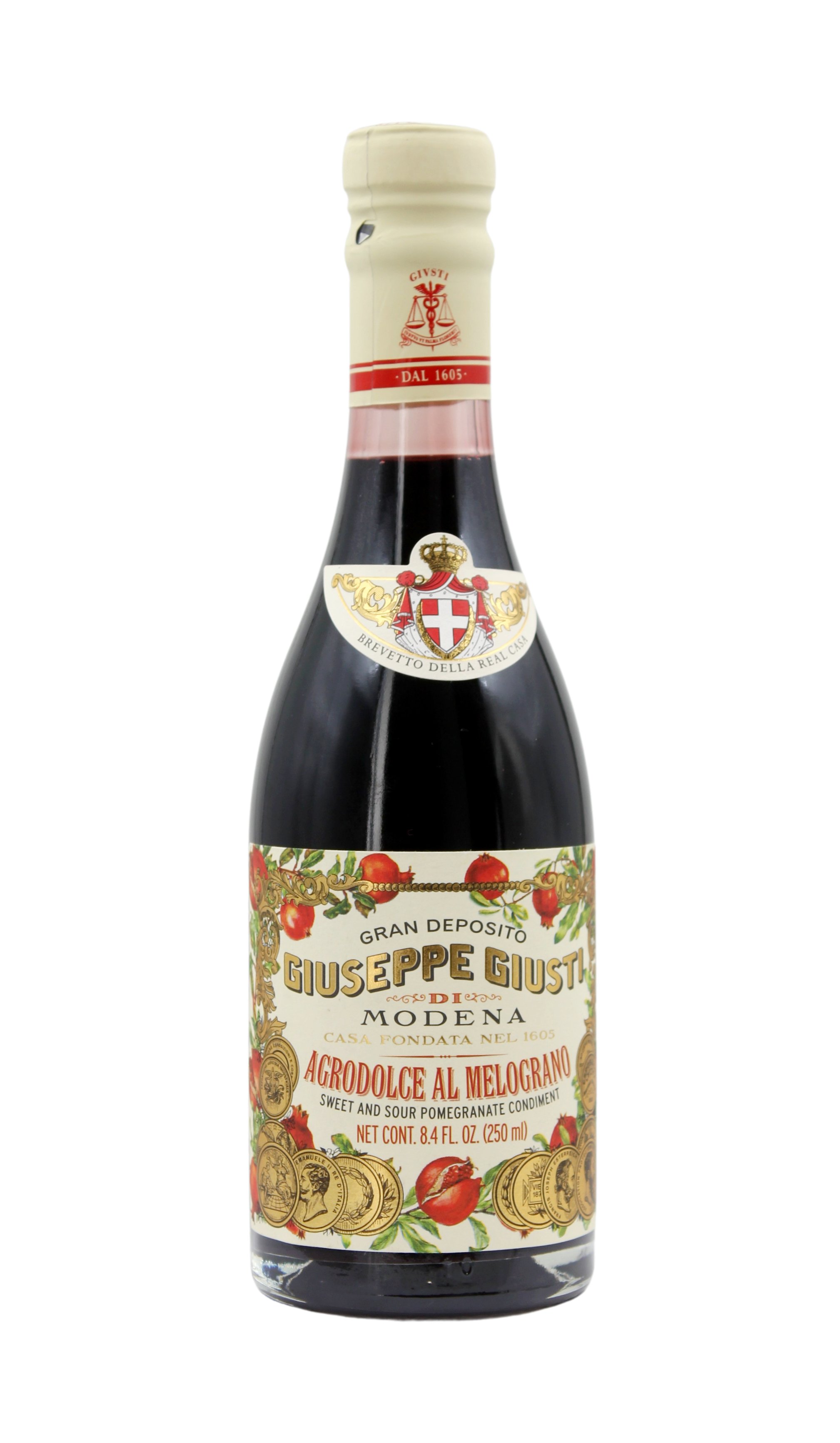 Giusti, Condimento Agrodolce al Melograno 250 ml, Balsamico & Essig, 0,25 l