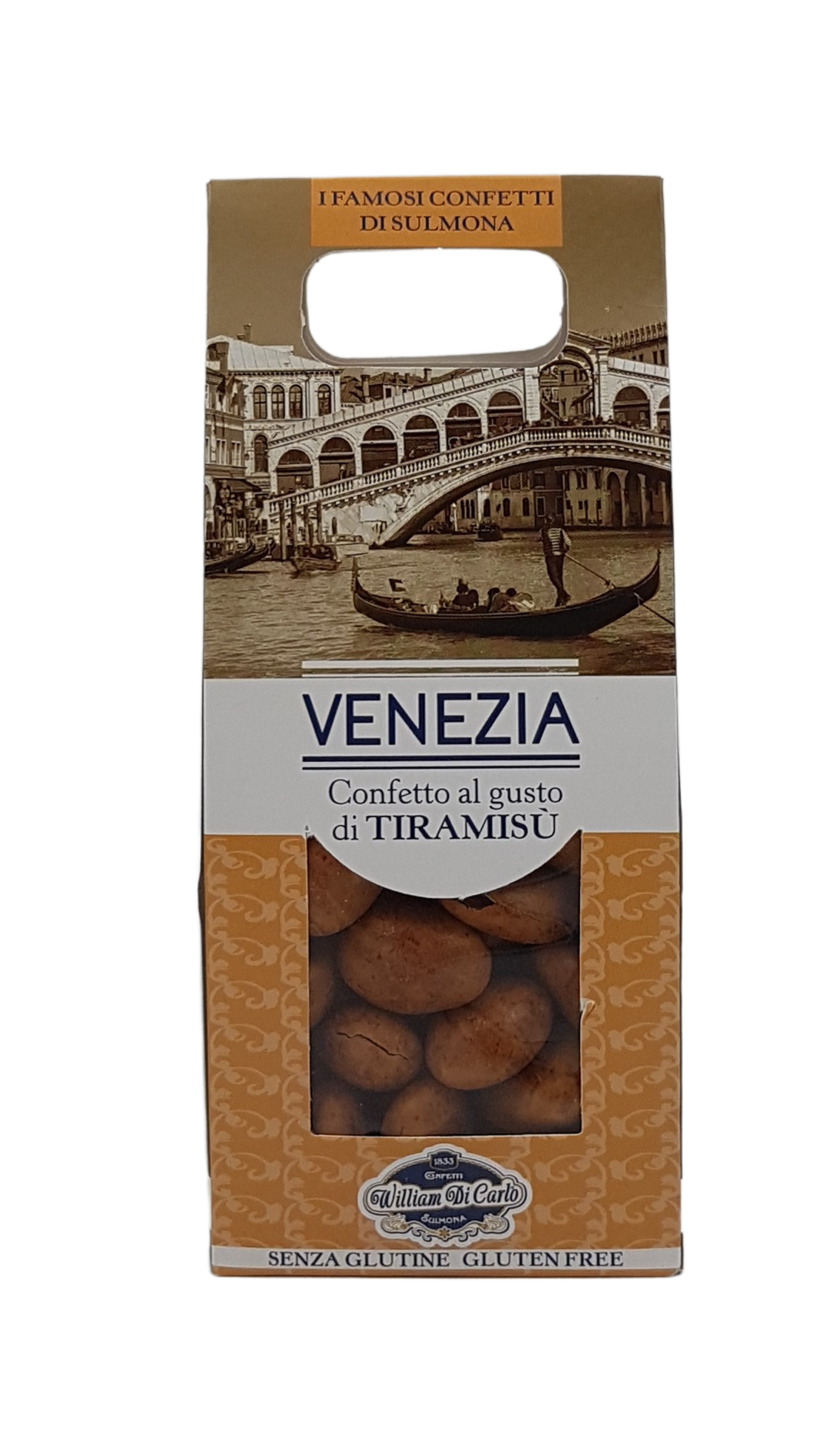 William di Carlo, Confetto al gusto di Tiramisù Venezia 100 g, Süßwaren, 0,1 kg