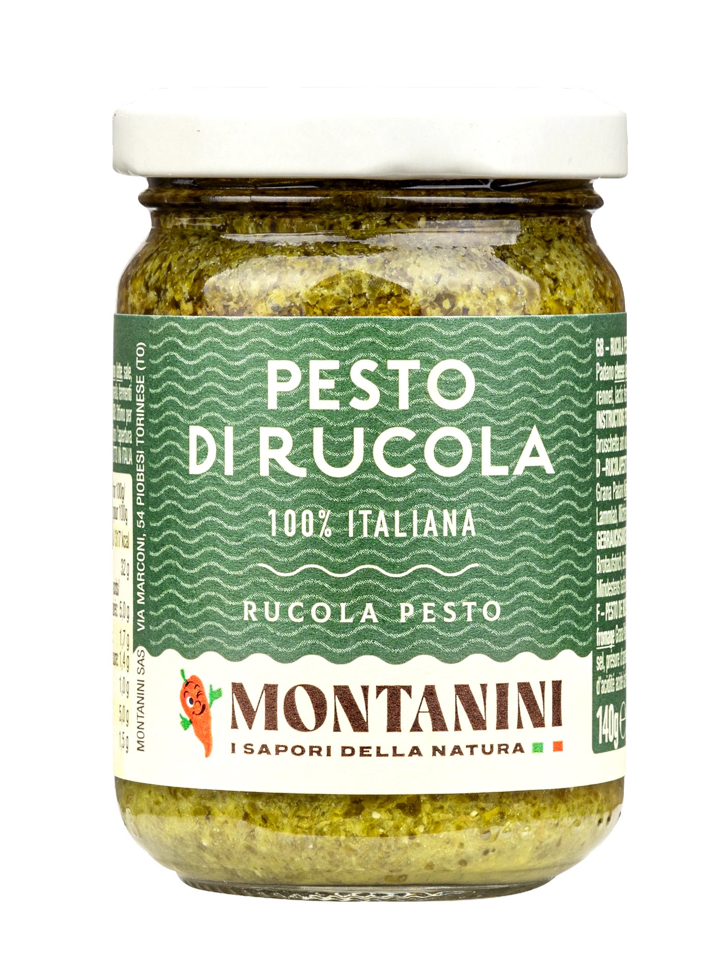Montanini, Pesto di Rucola 140g, Saucen & Pesto, 0,14 kg