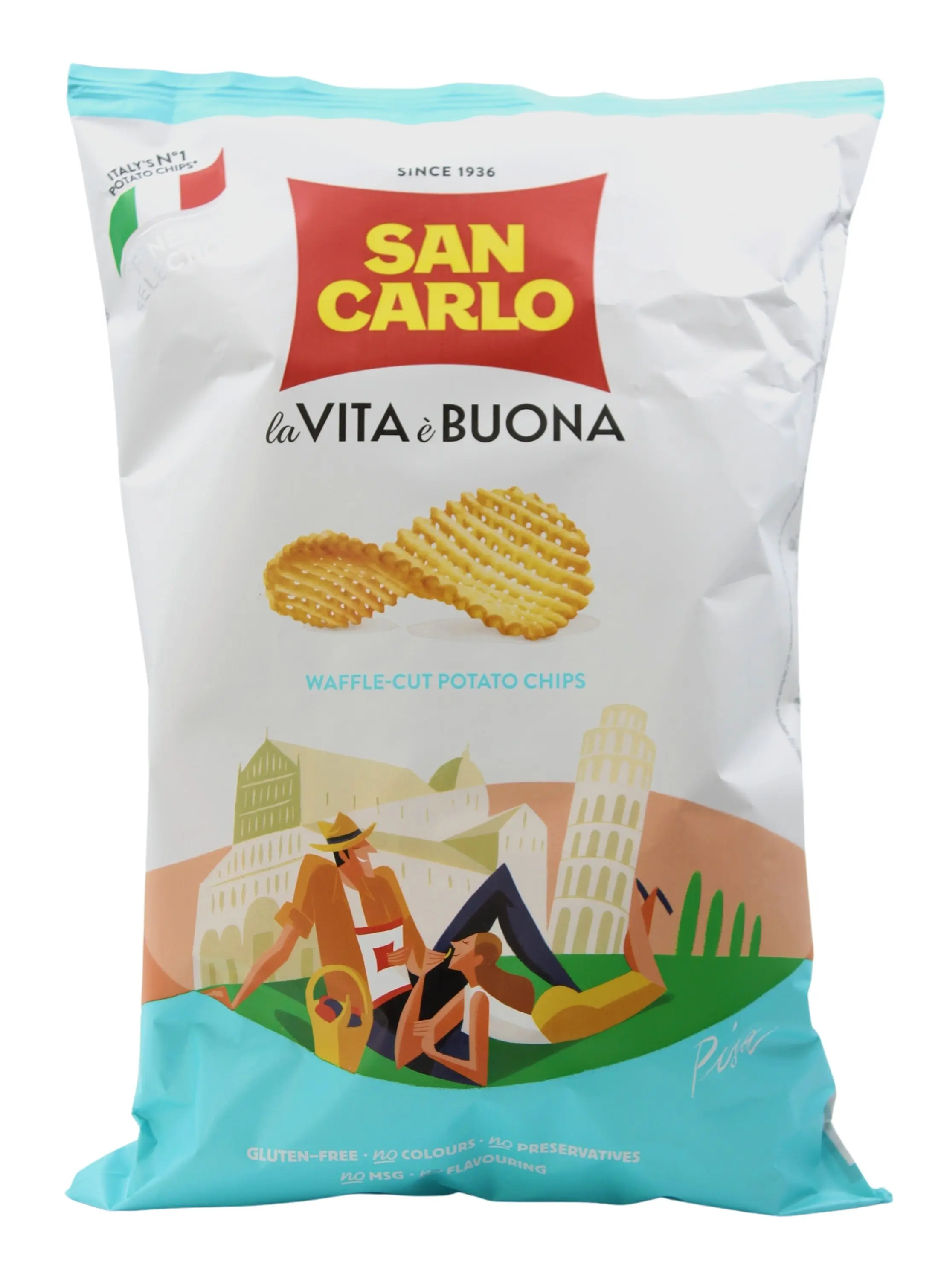 Chips Waffle-Cut Pisa 100 g
