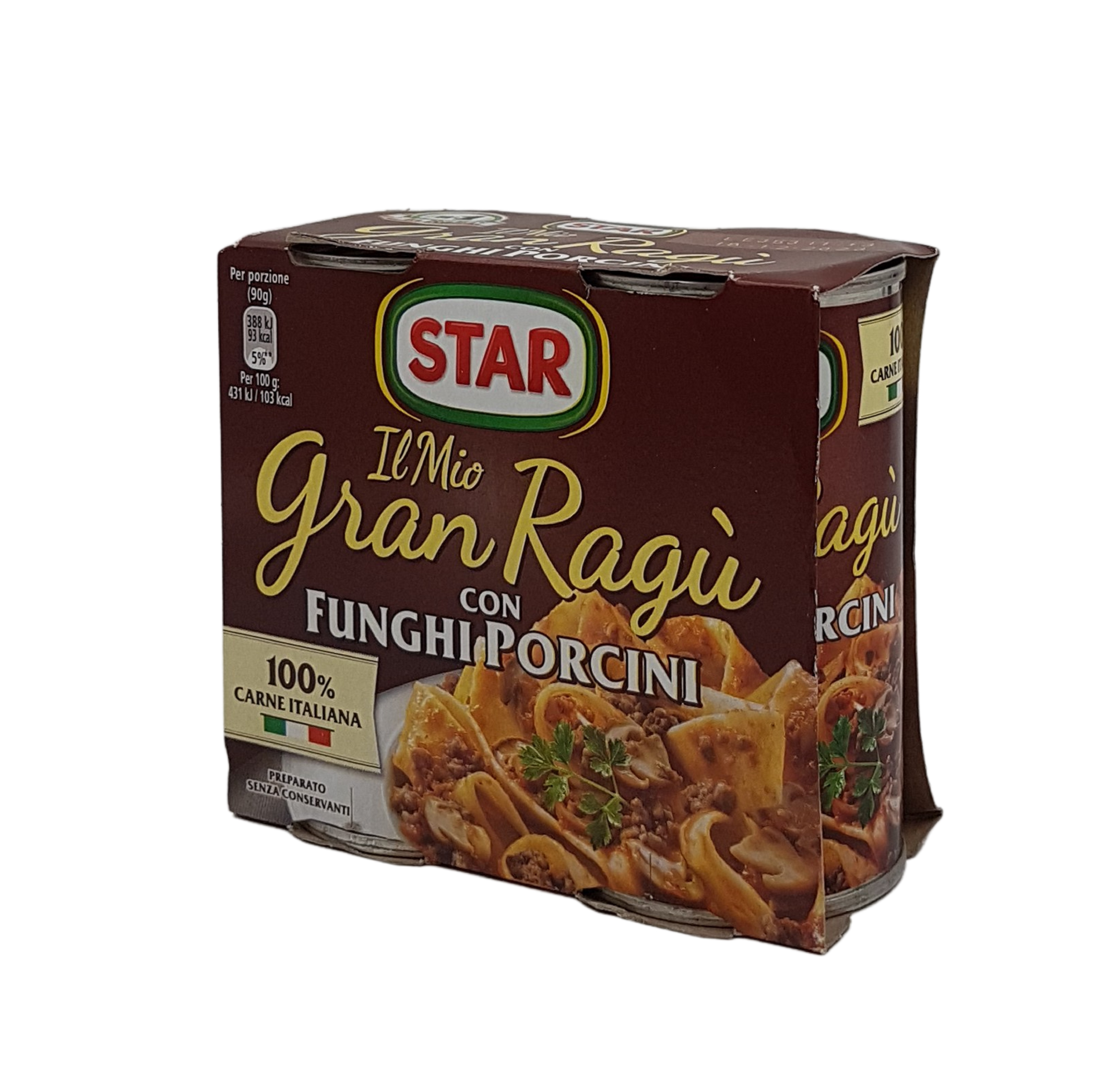 (11,08 €/kg) STAR Il Mio Gran Ragù con Funghi Porcini (2 x 180g)
