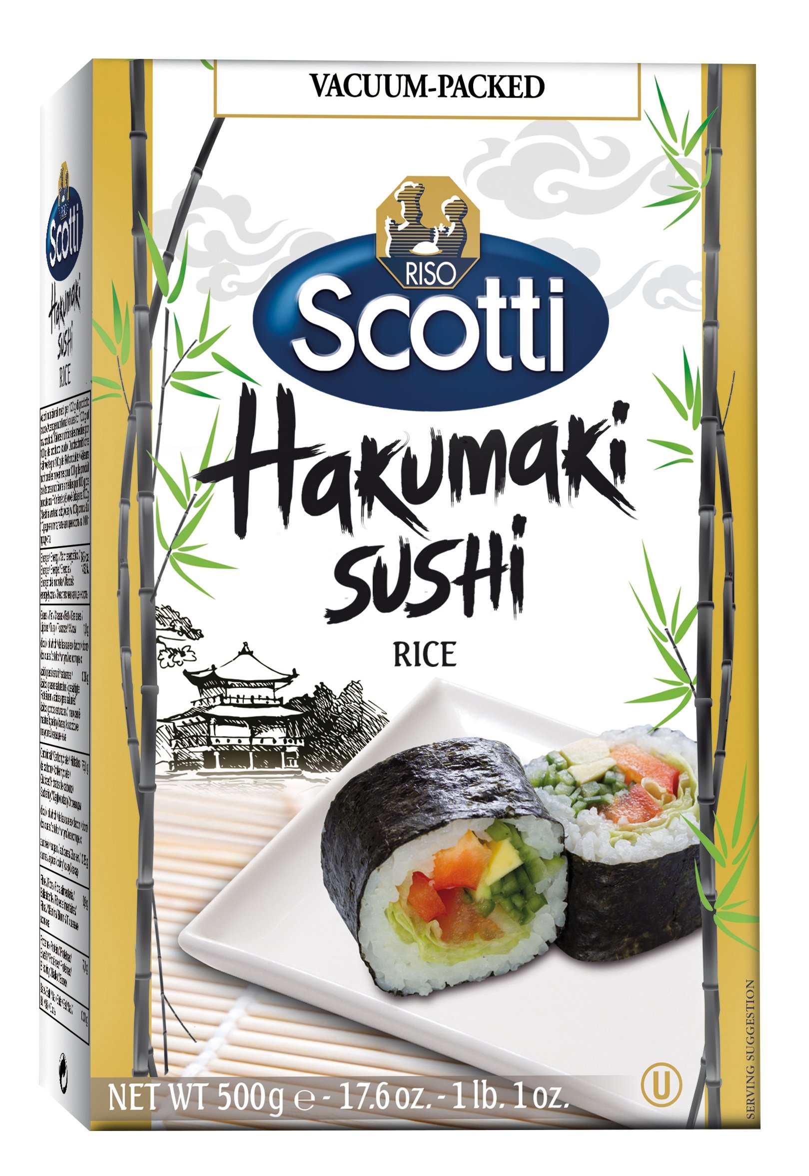 Riso Scotti, Hakumaki Sushi Rice 500 g, Reis, 0,5 kg