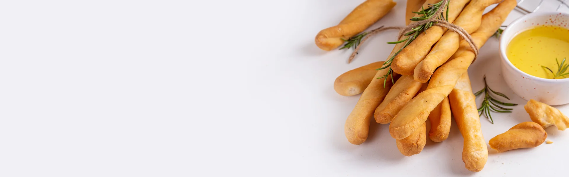 Brot und Salzgebäck aus Italien