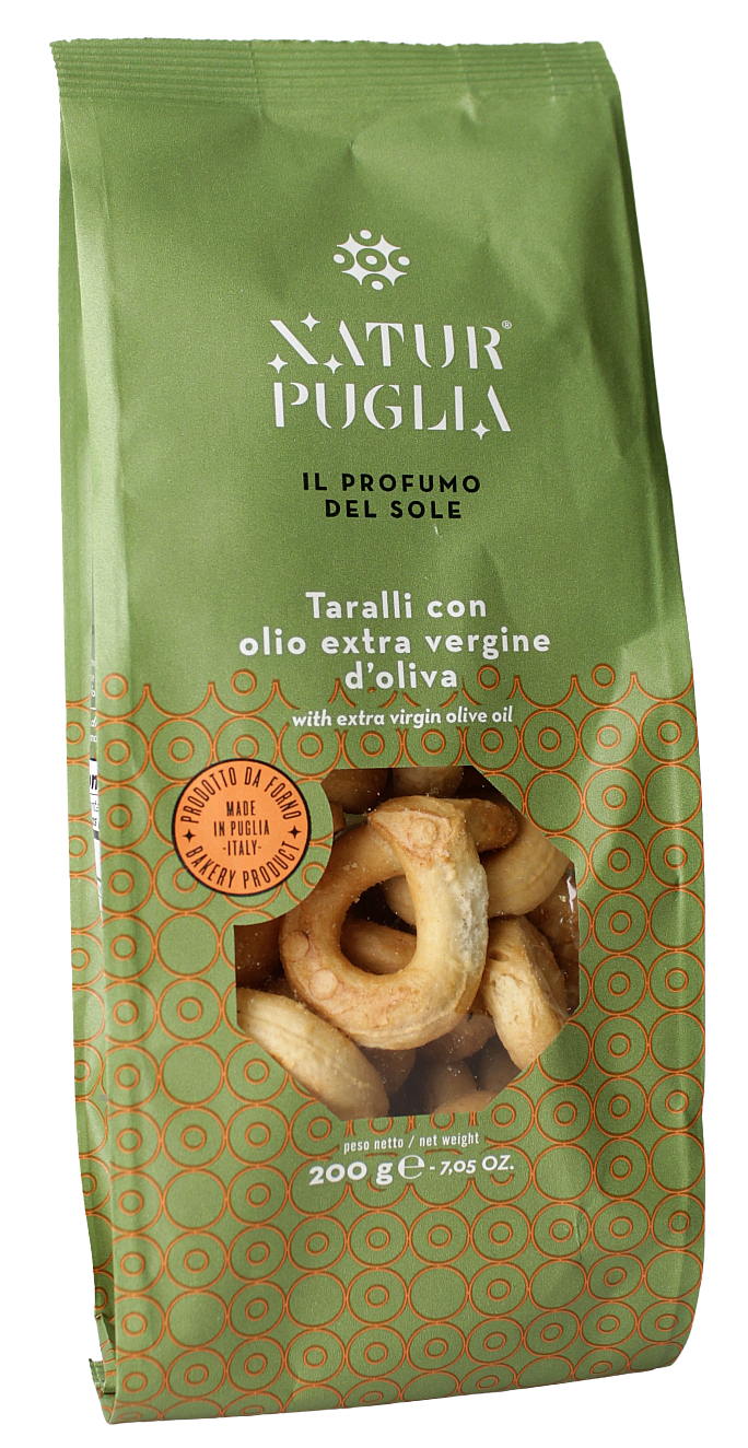 (12,45 €/kg) Natur Puglia Taralli con Olio Extra Vergine d'Oliva 200 g