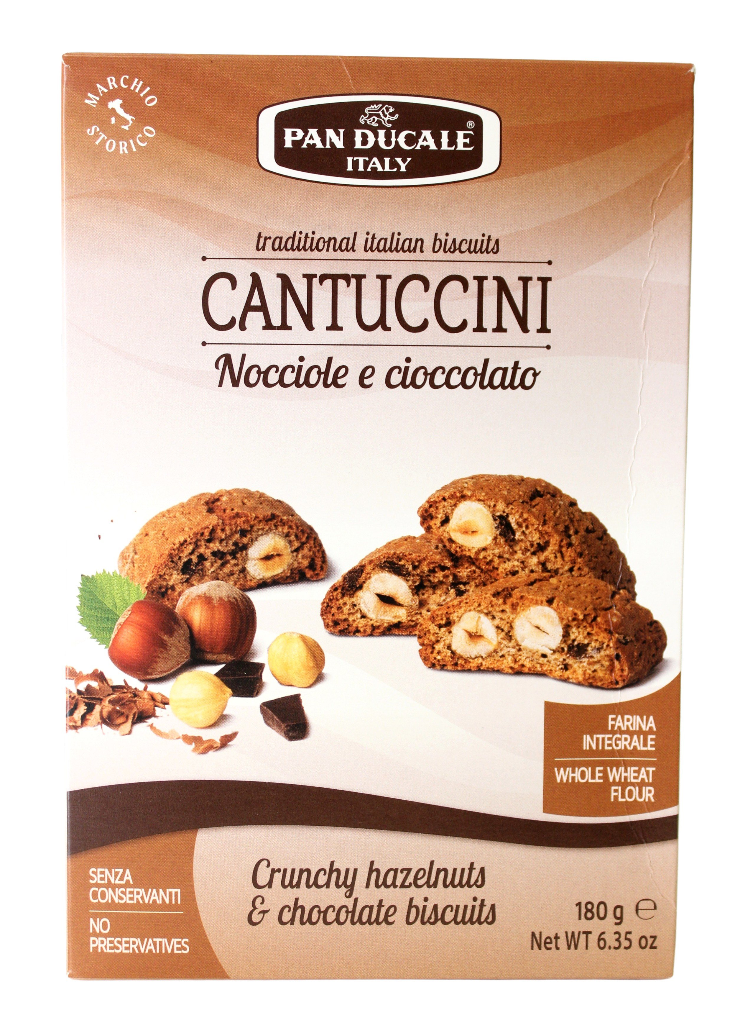Pan Ducale Cantuccini Nocciole e Cioccolato 180 g (15,50 €/kg)
