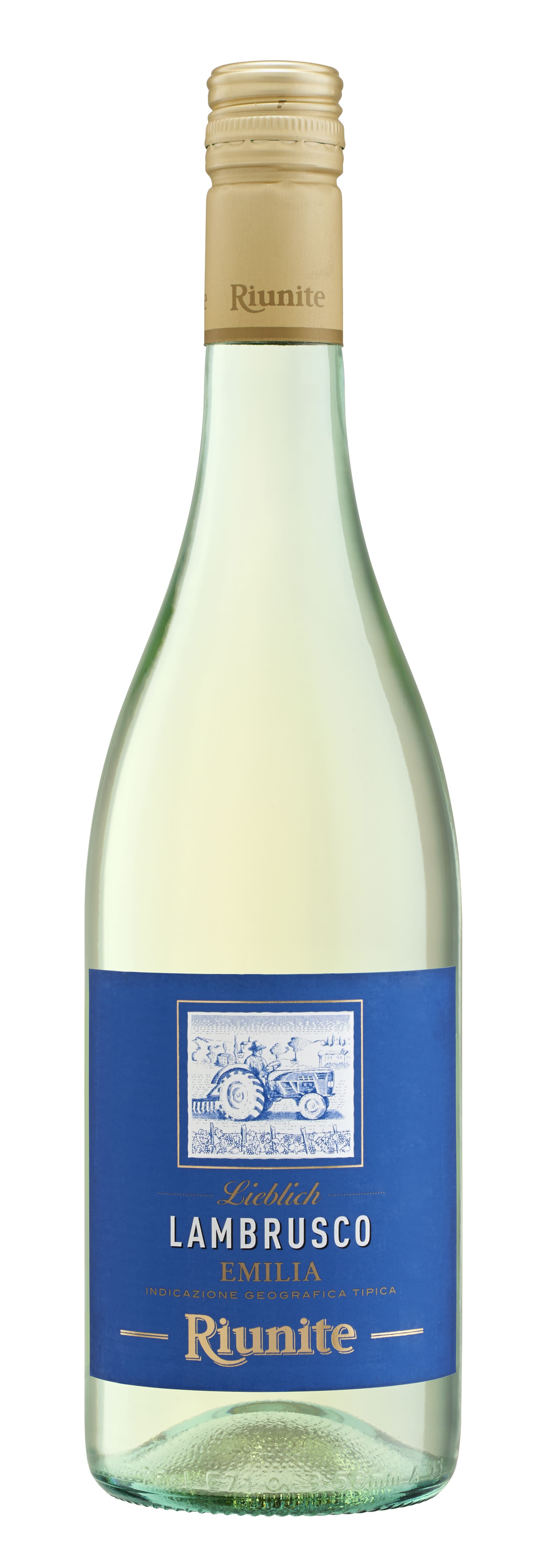 Riunite, Lambrusco Bianco Dolce, Frizzante, 0,75 l