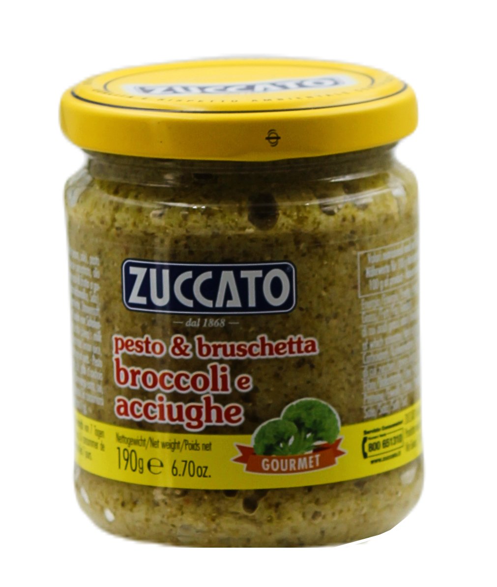 ZUCCATO, Pesto & Bruschetta Broccoli e Acciughe 190 g, Saucen & Pesto, 0,19 kg