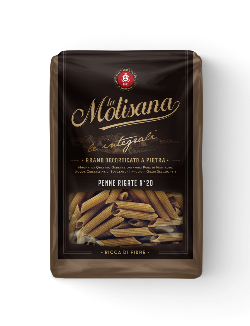 La Molisana, Penne Rigate  N°20 Le Integrali, Pasta, 0,5 kg