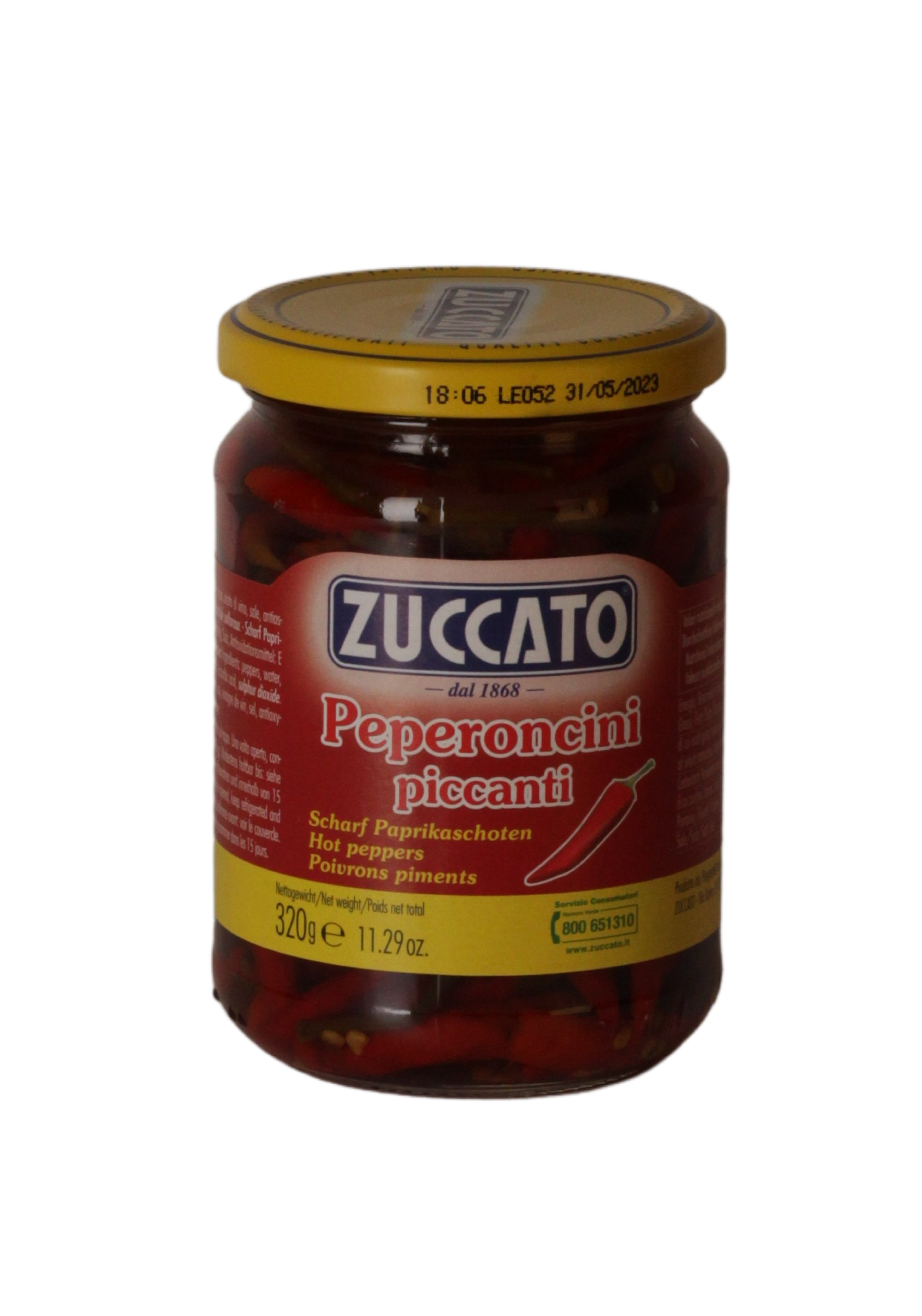 (24,18 €/kg) ZUCCATO Peperoncini Piccanti 320 g