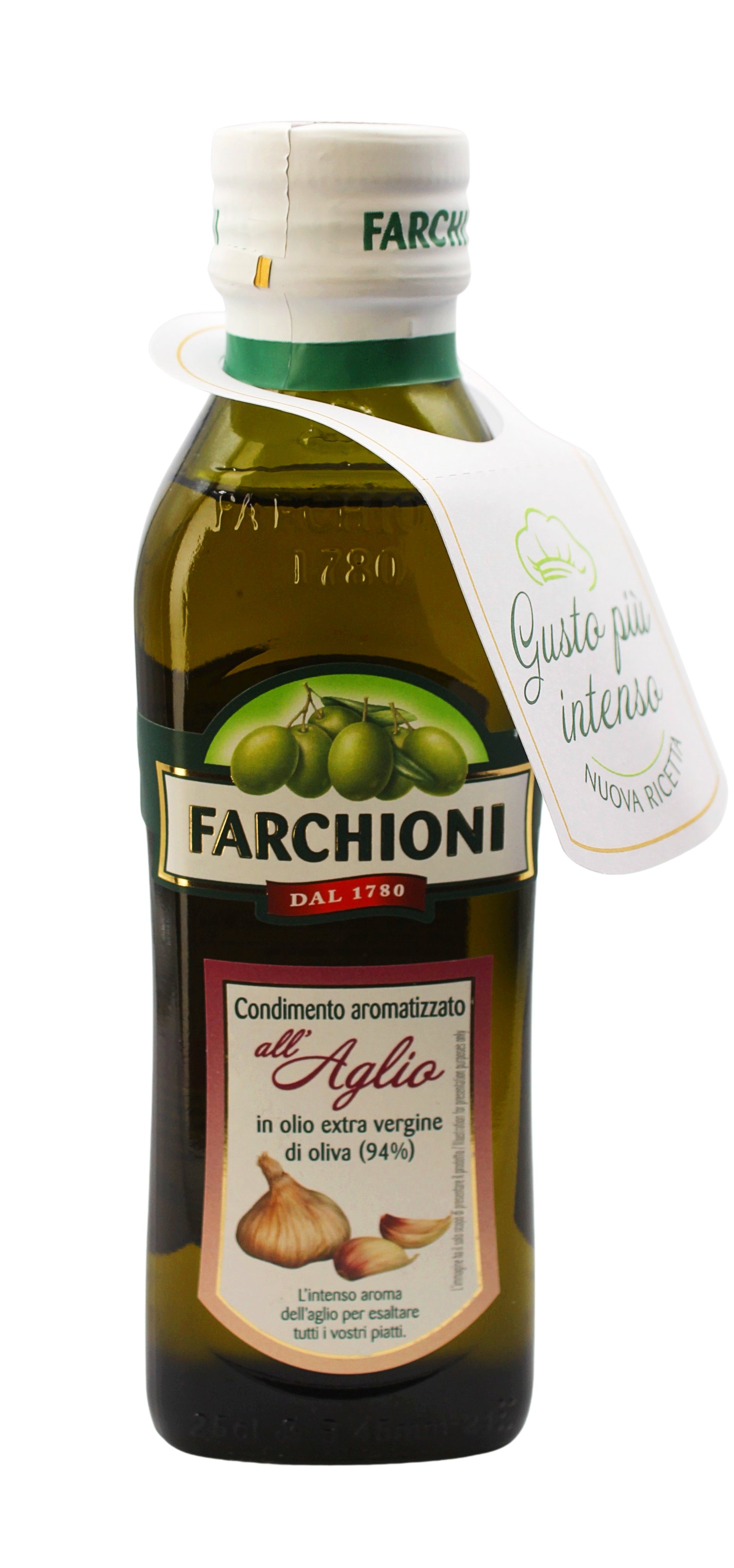 Farchioni, Condimento all'Aglio in Olio Extra Vergine di Oliva, Olivenöl, 0,25 l