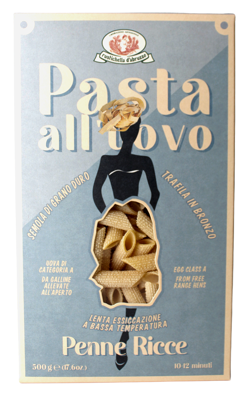 Rustichella d'Abruzzo Pasta all'Uovo Penne Ricci 500 g (13,98 €/kg)