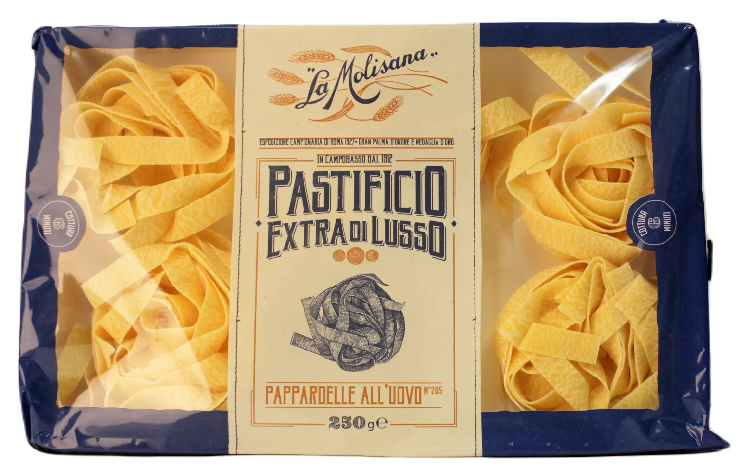 Pastificio Extra di Lusso Pappardelle all'Uovo N°205 250 g Pastificio Extra di Lusso Pappardelle all'Uovo N°205 250 g
