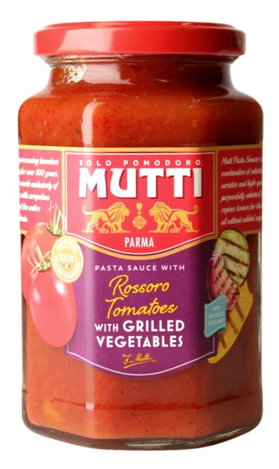 (8,73 €/kg) Mutti Sugo Rossoro-Tomaten mit gegrilltem Gemüse 400 g
