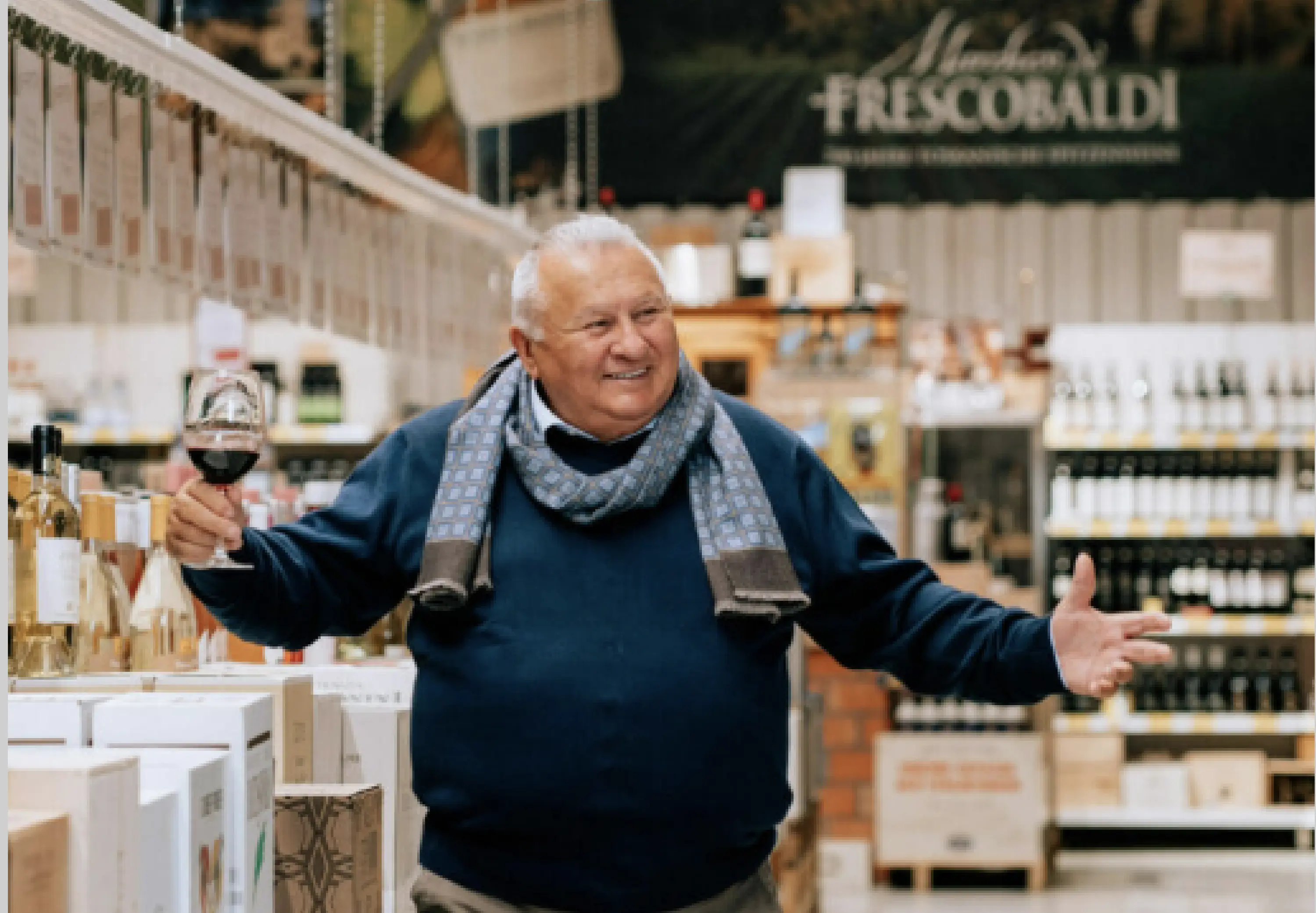 Vincenzo Andronaco in seinem Supermarkt