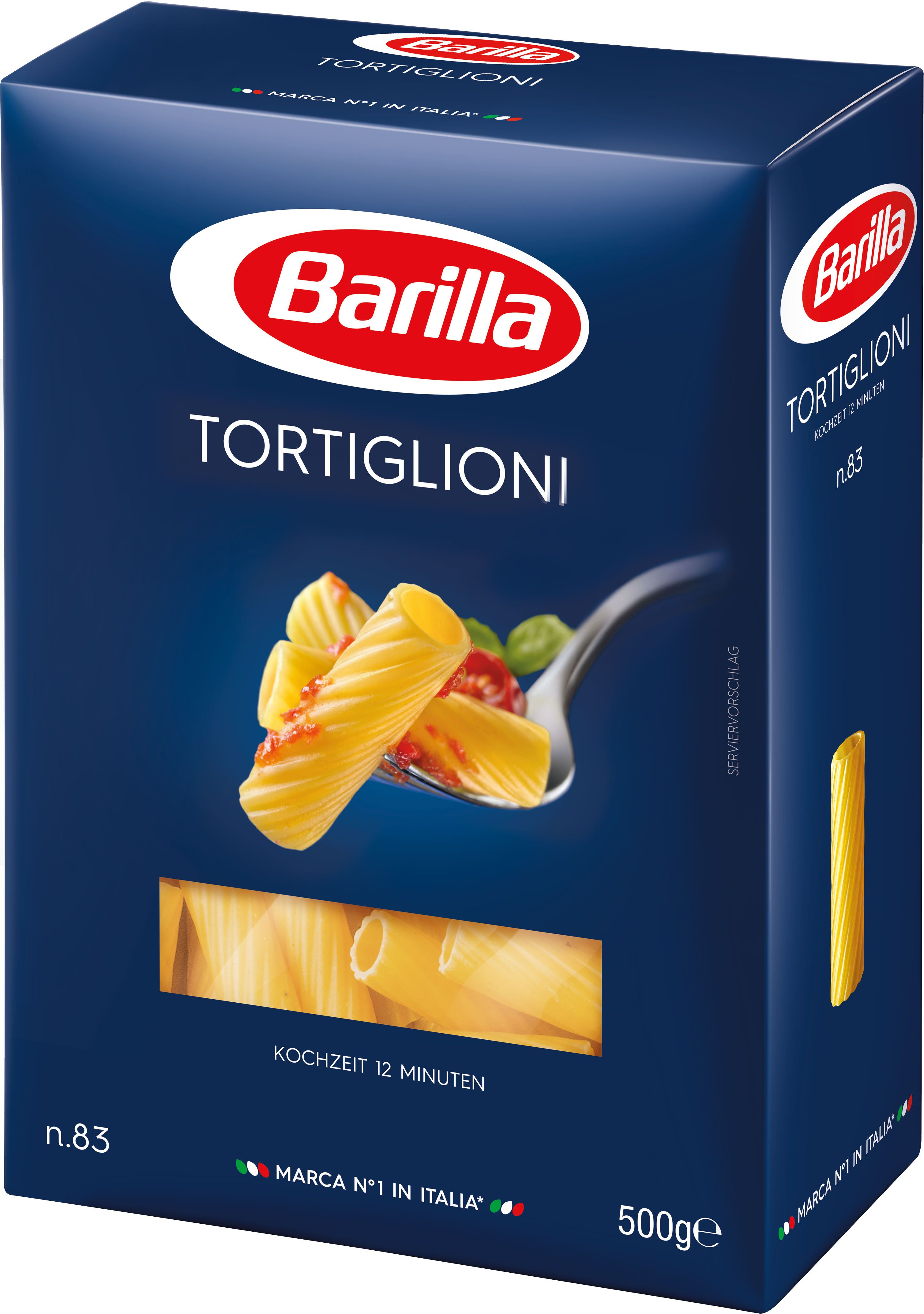 Barilla, Tortiglioni n°83 , Pasta, 0,5 kg