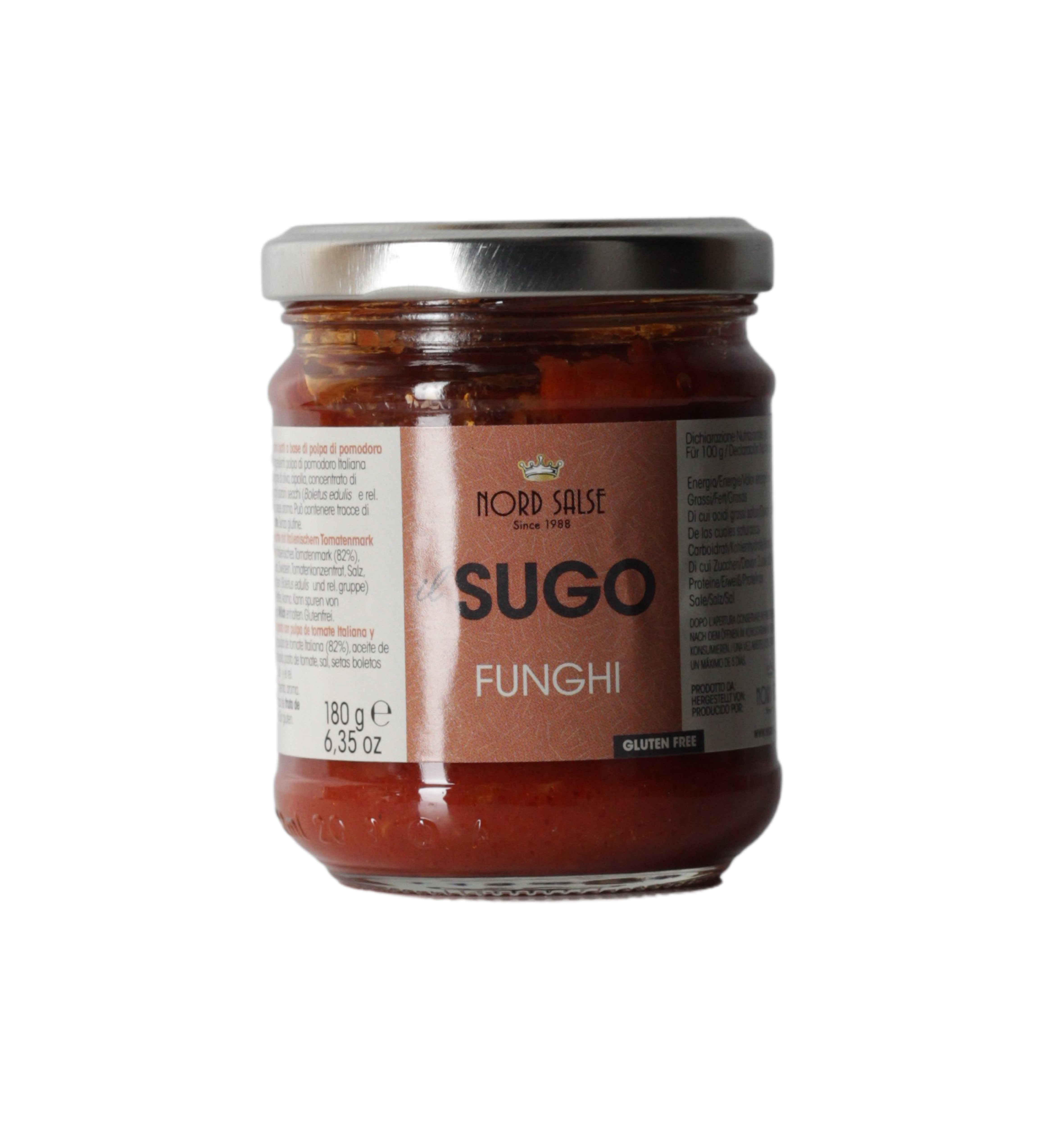 (11,06 €/kg) Nord Salse Sugo con Funghi 180g