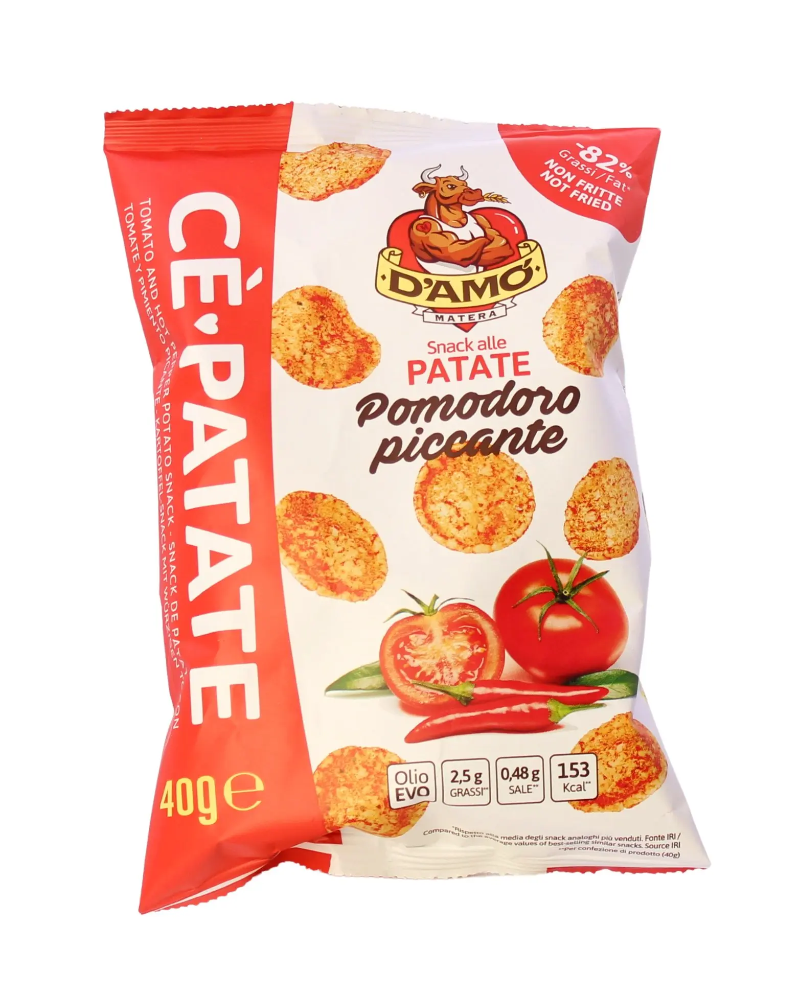Snack alle Patate Pomodoro Piccante 40 g Snack alle Patate Pomodoro Piccante 40 g