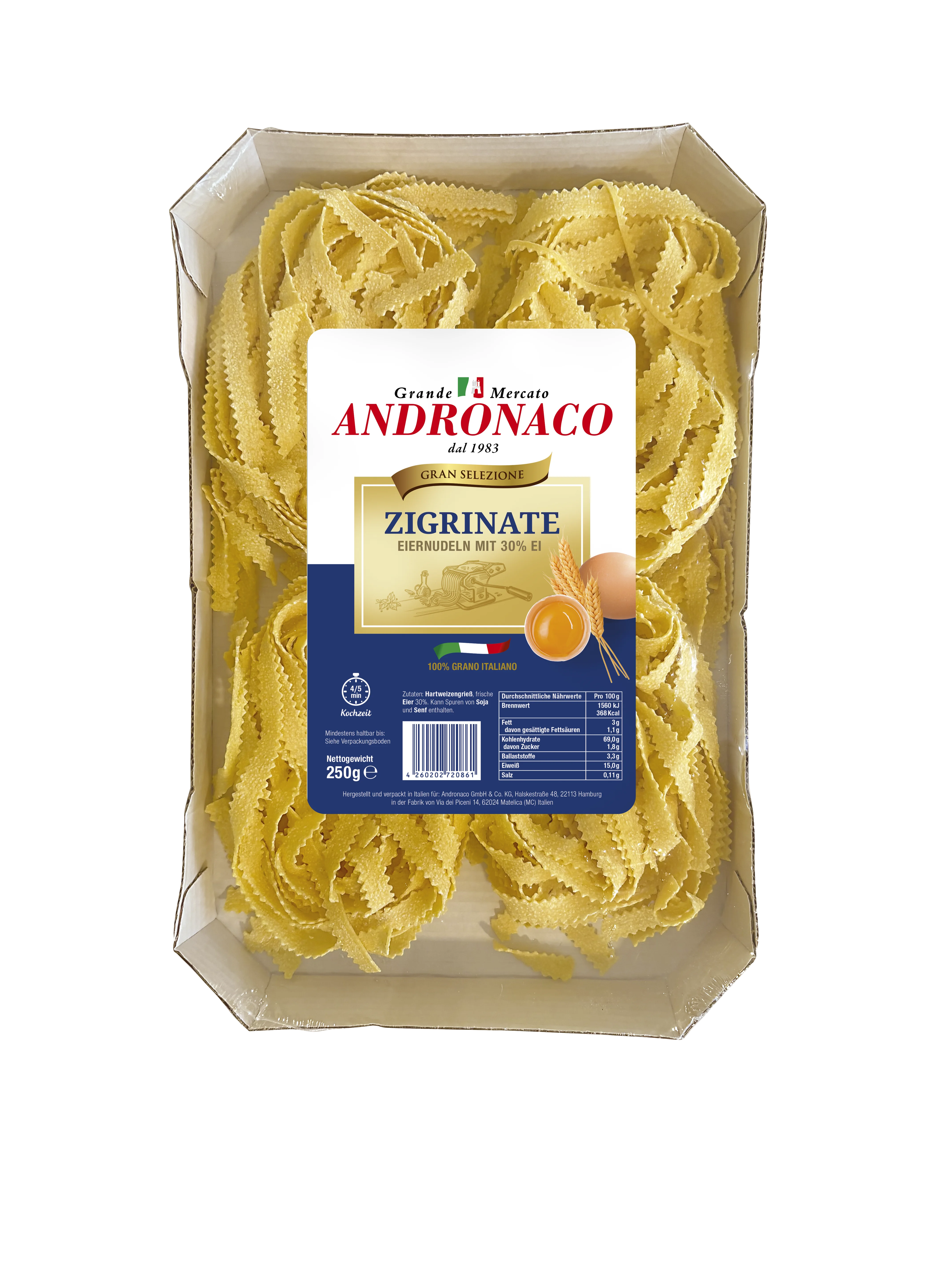 Zigrinate all´uovo 250g 