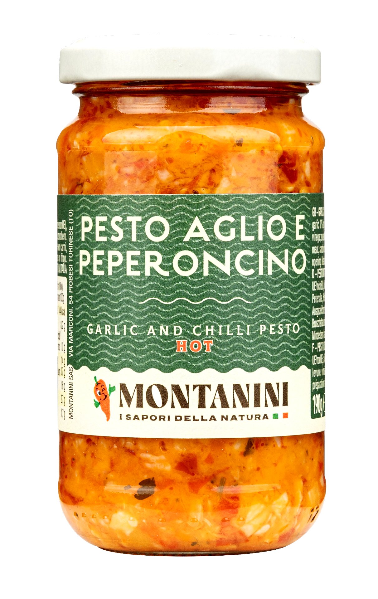 (22,58 €/kg) Montanini Pesto all'Aglio & Peperoncino 190 g