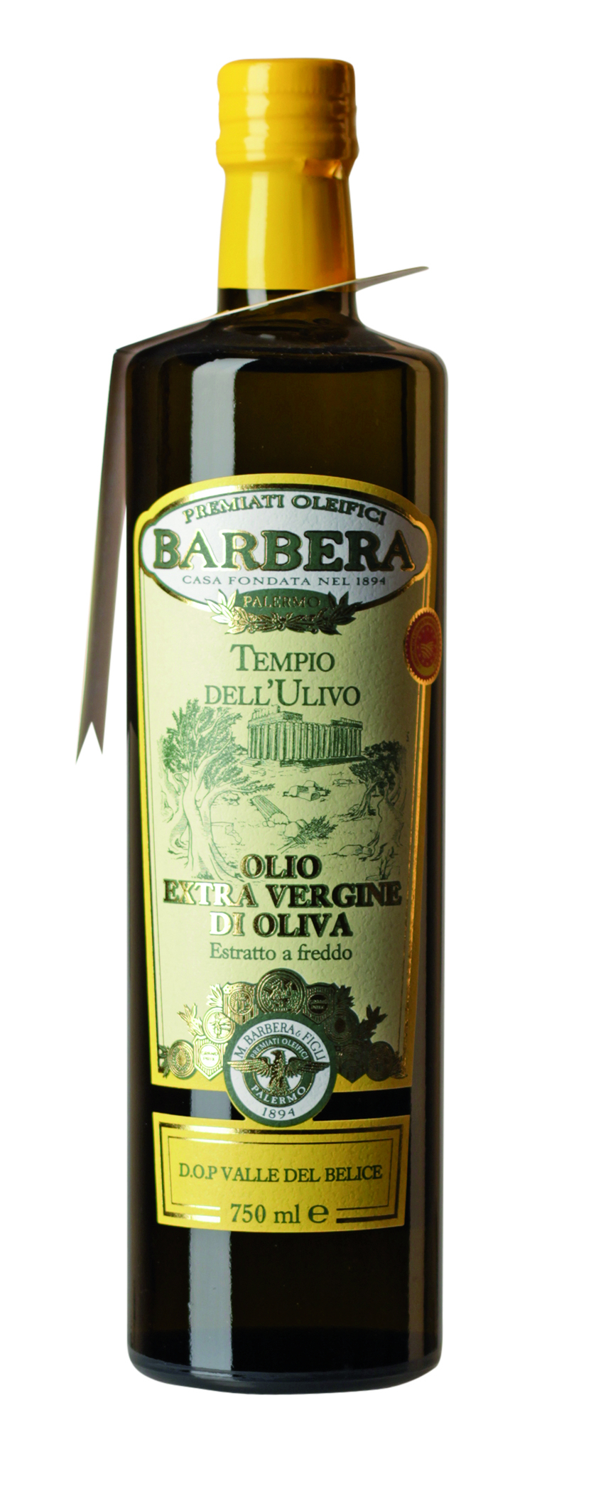 Premiati Oleifici Barbera, Olio Extra Vergine di Oliva Valle del Belice, Olivenöl, 0,75 l