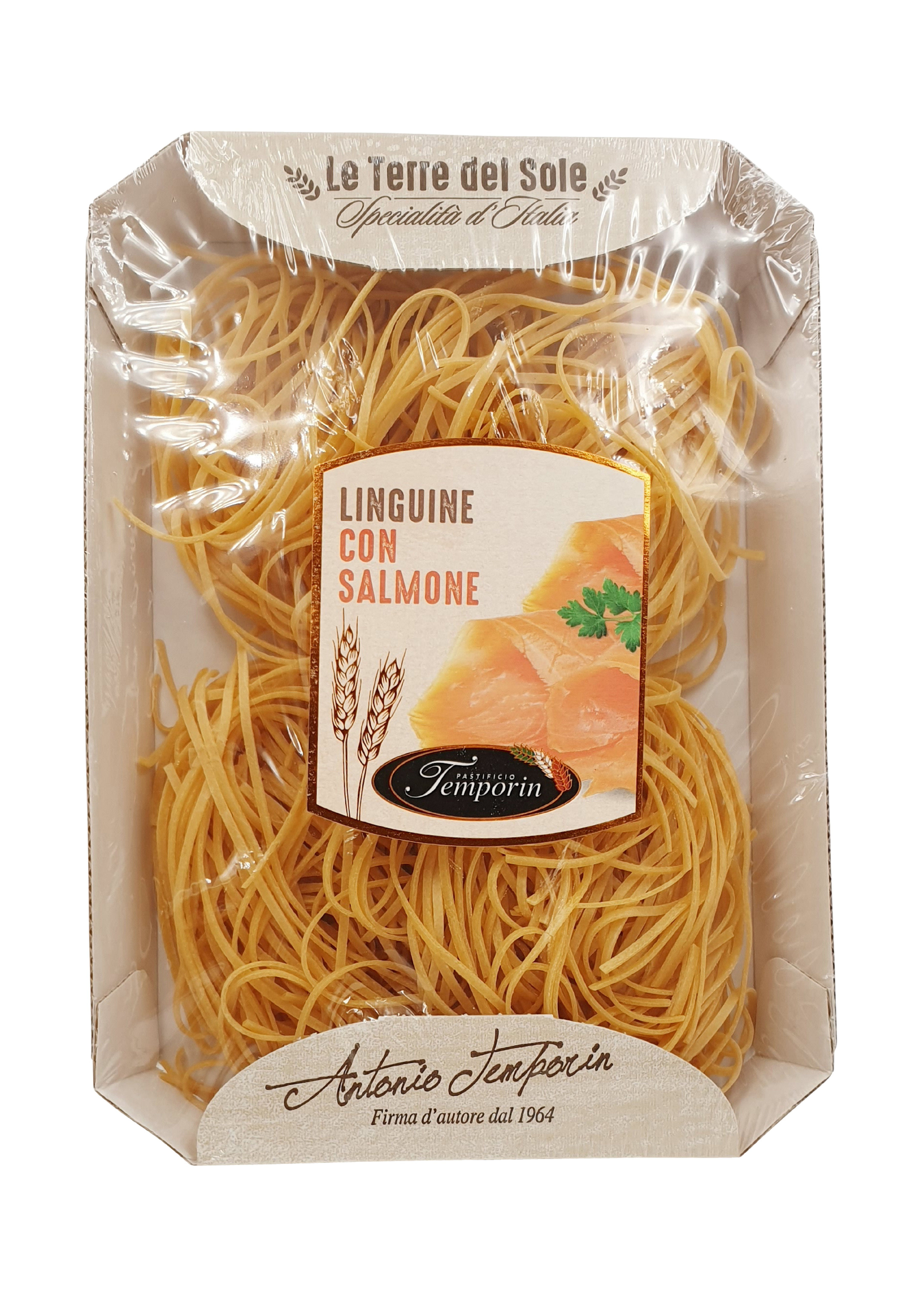 Pastificio Temporin, Linguine con Salmone, Pasta, 0,25 kg