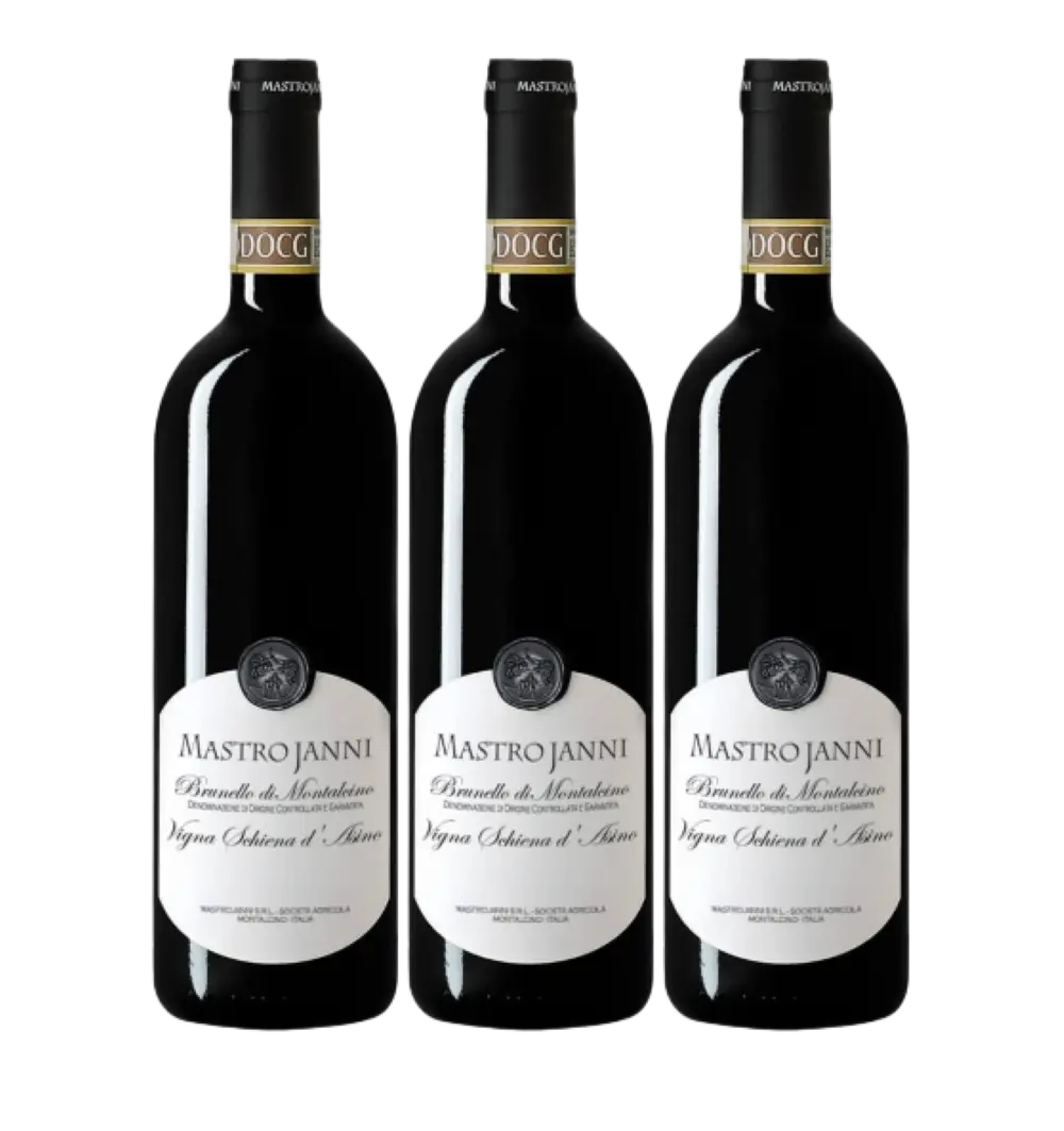 Brunello di Montalcino Schiena d'Asino in 3er Holzkiste
