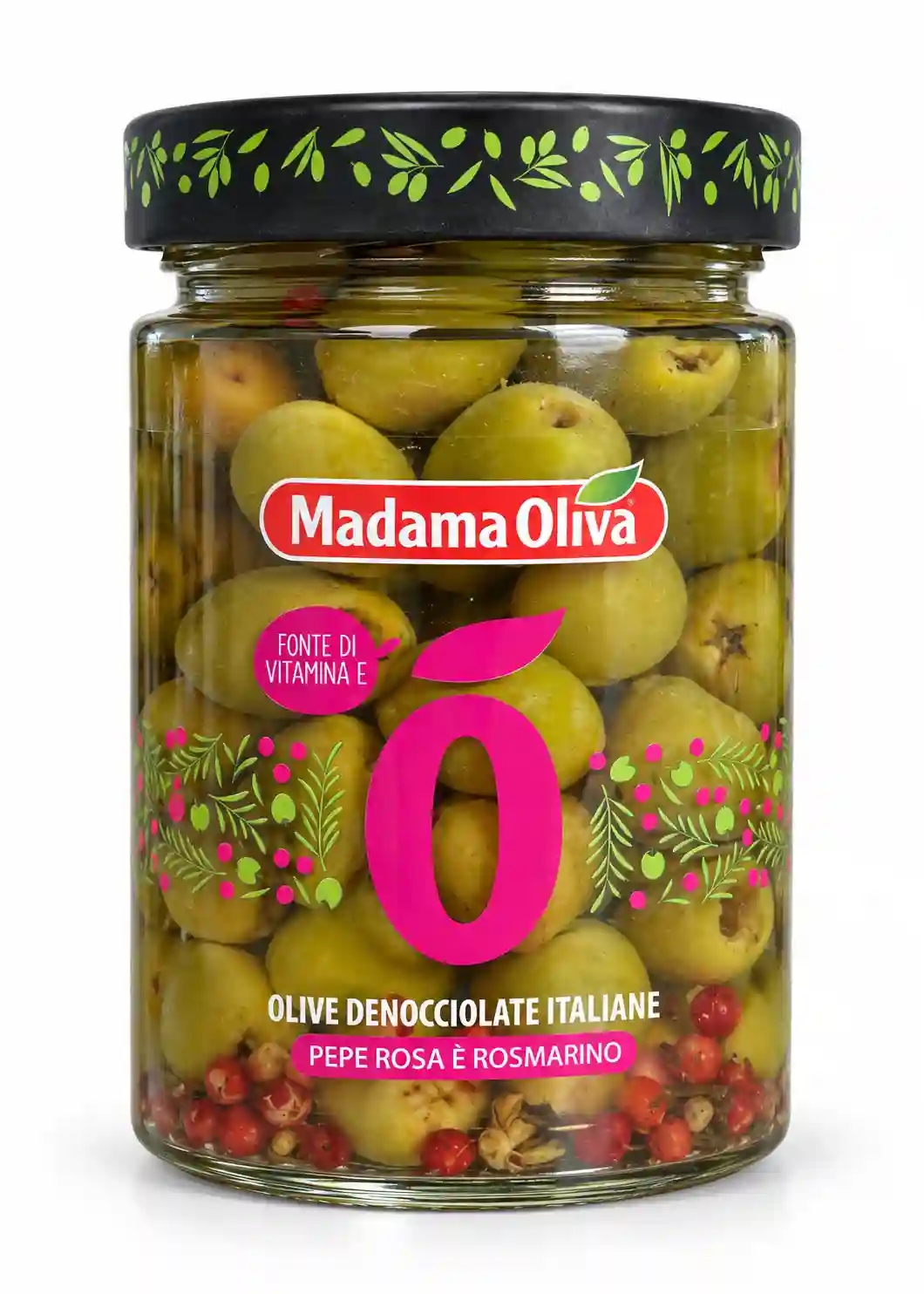 Olive Denocciolate Pepe Rosa e Rosmarino