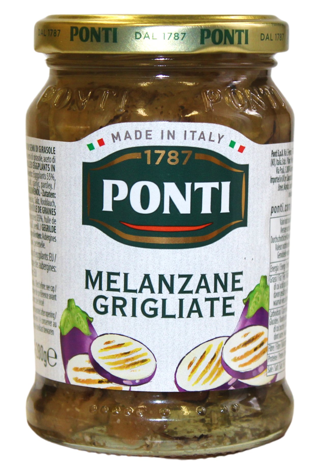 (14,25 €/kg) Ponti Melanzane Grigliate 280 g