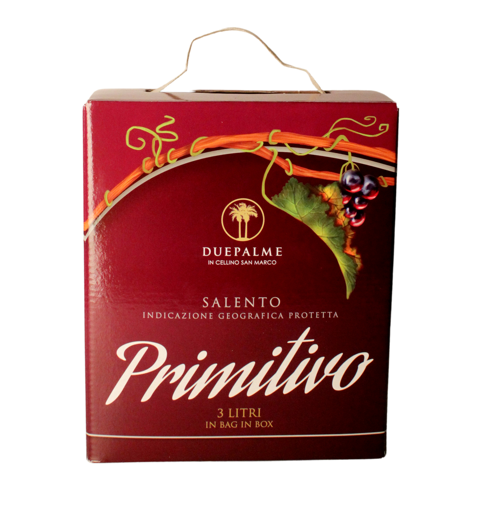 (4,00 €/l) Due Palme Primitivo Salento Bag in Box